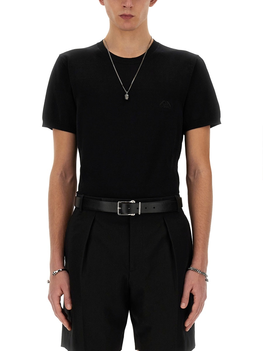 Shop Alexander Mcqueen T-shirt With Logo In Black