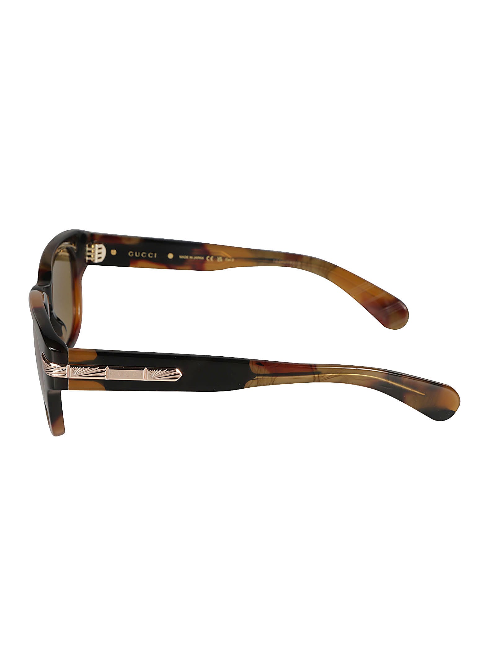 Shop Gucci Wayfarer Classic Sunglasses In Brown