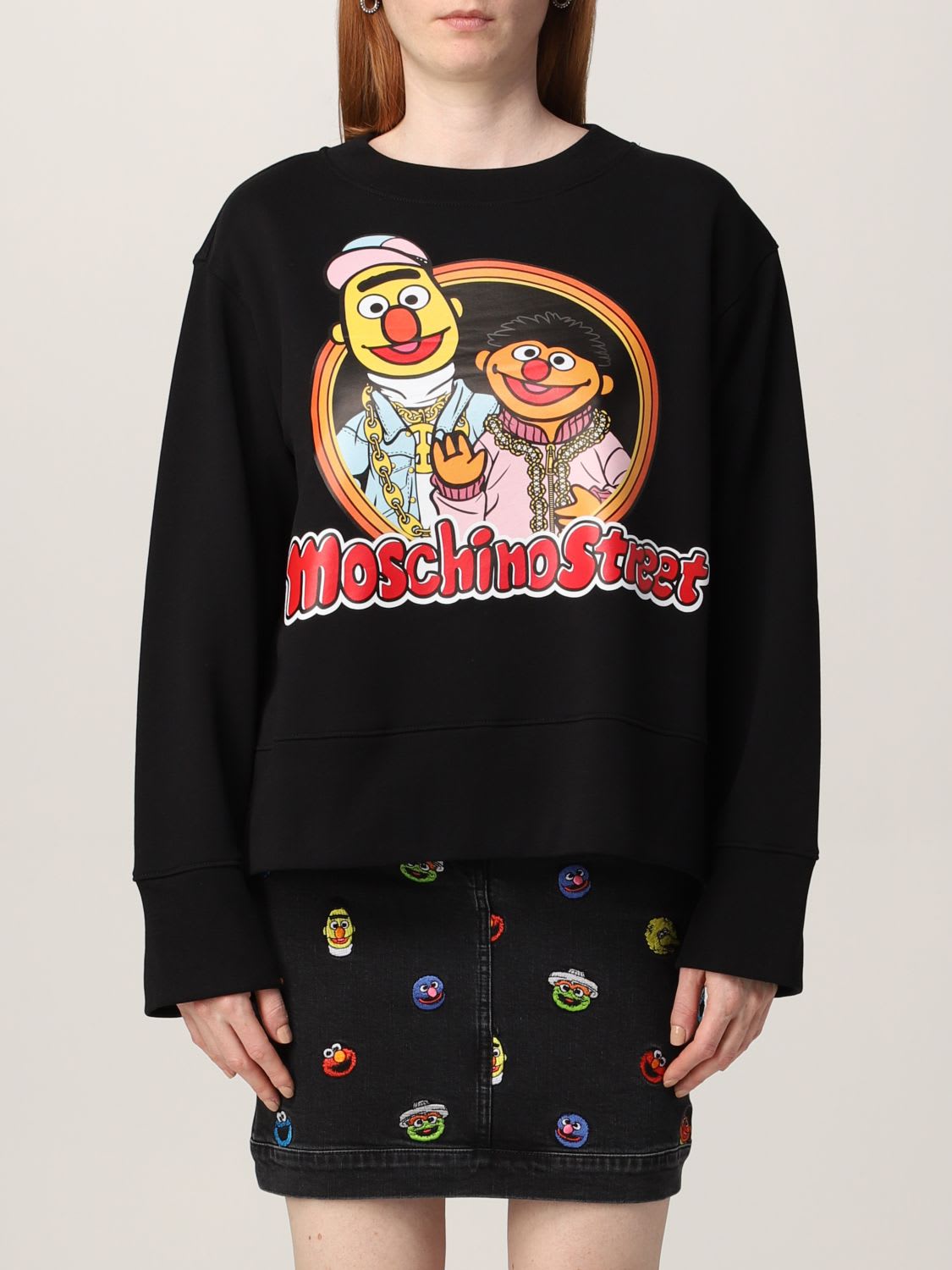 Moschino Couture Sweatshirt Sesame Street Moschino Couture Cotton Sweatshirt