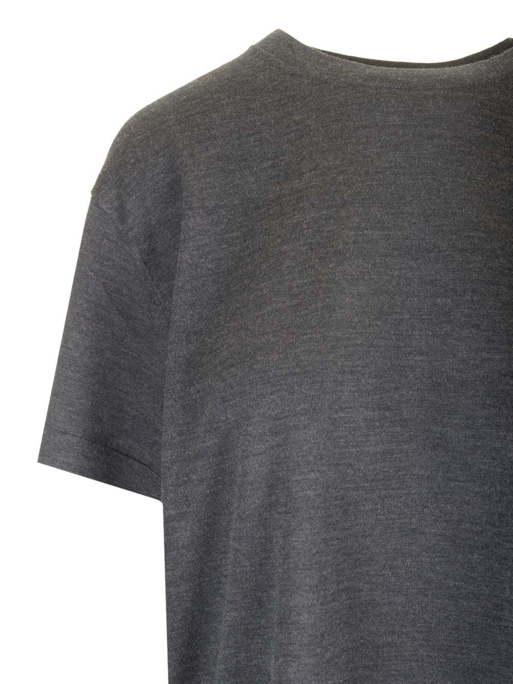 Shop Theory Regal Wool T-shirt In Grey