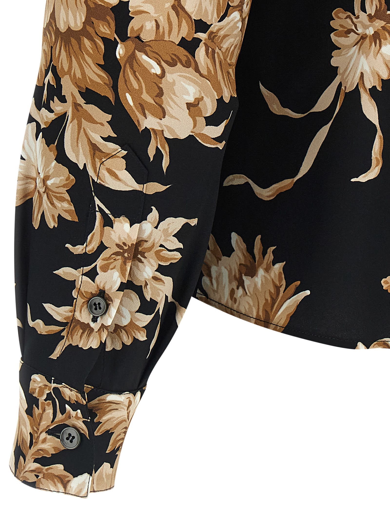 Dolce & Gabbana Charmeuse Shirt Shirt And Blouse Multicolor In Multi