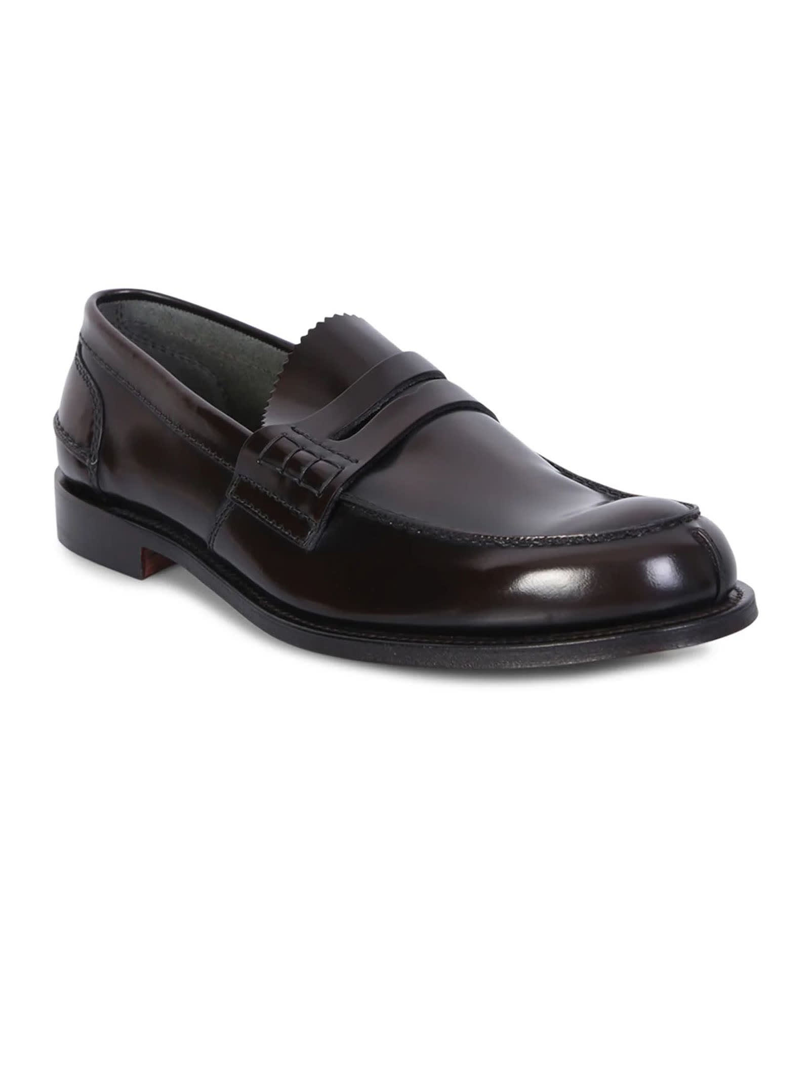 Shop Church's Dark Brown Leather Pembrey Loafer