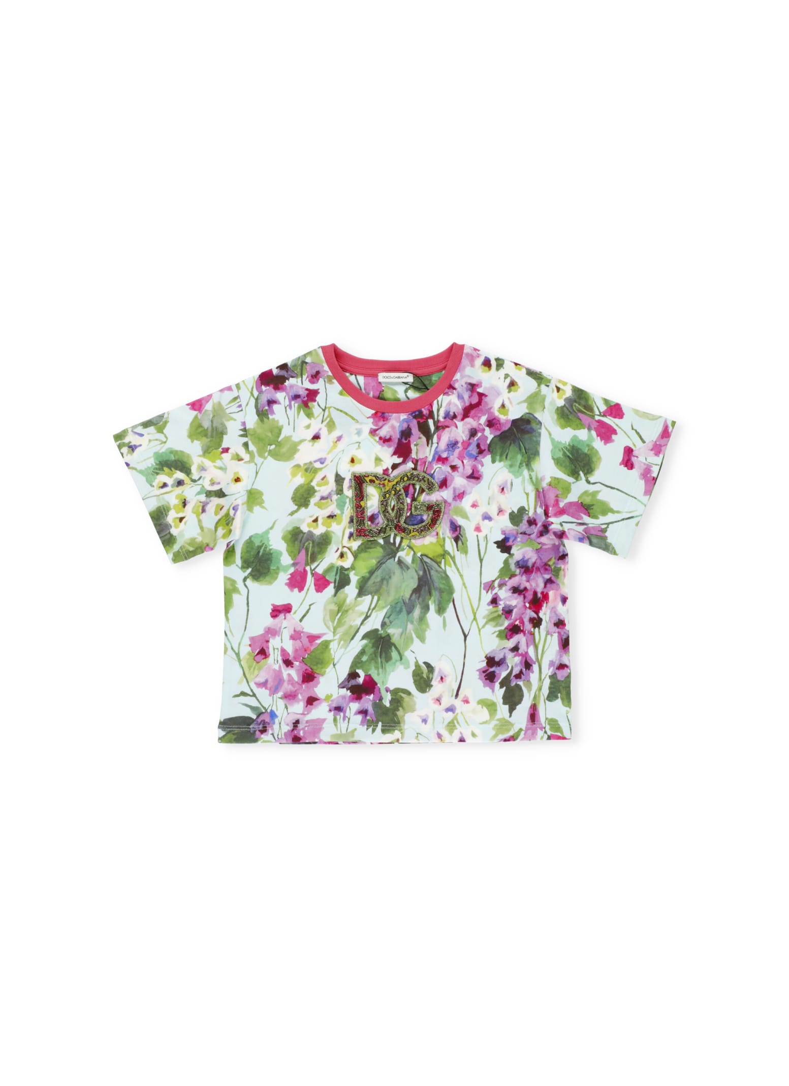 Dolce & Gabbana T-shirt With Bluebell Print