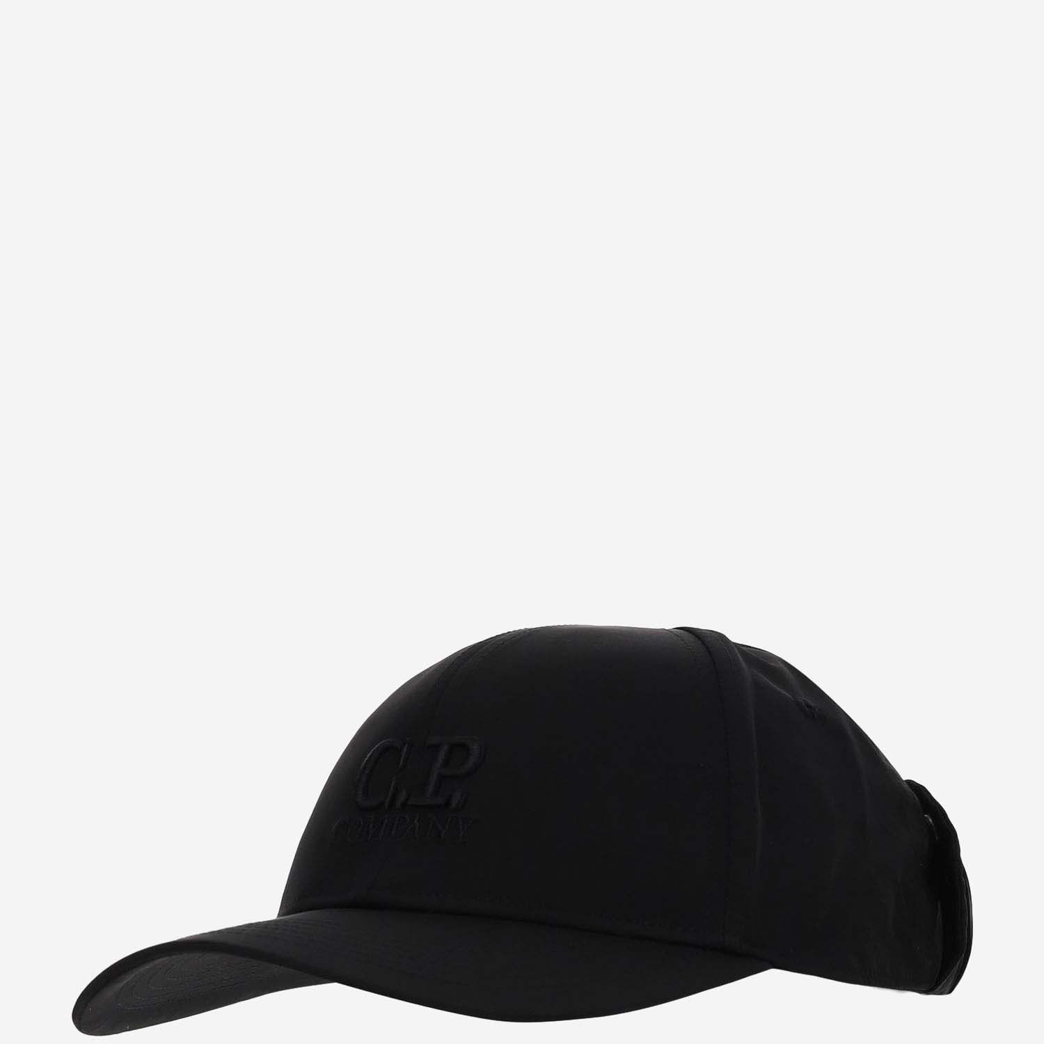 Shop C.p. Company Nylon Lens Hat With Logo In Black