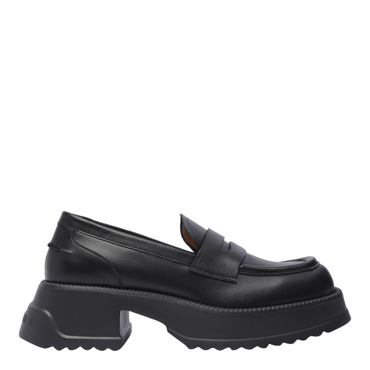 Shop Marni Loafers In Black