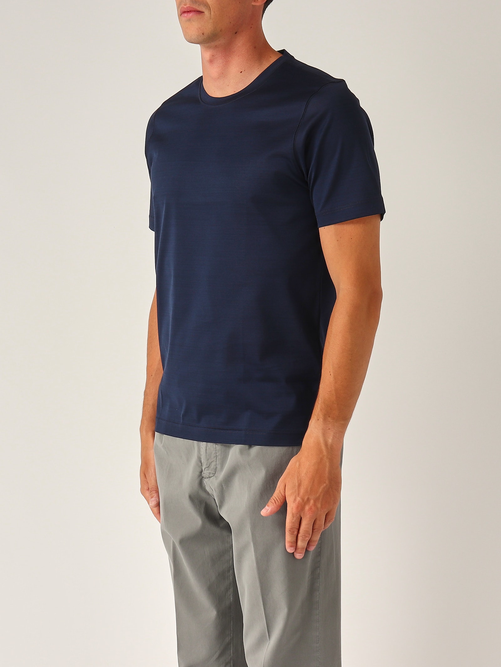 Gran Sasso M/c In Filo Di Scozia T-shirt In Blue