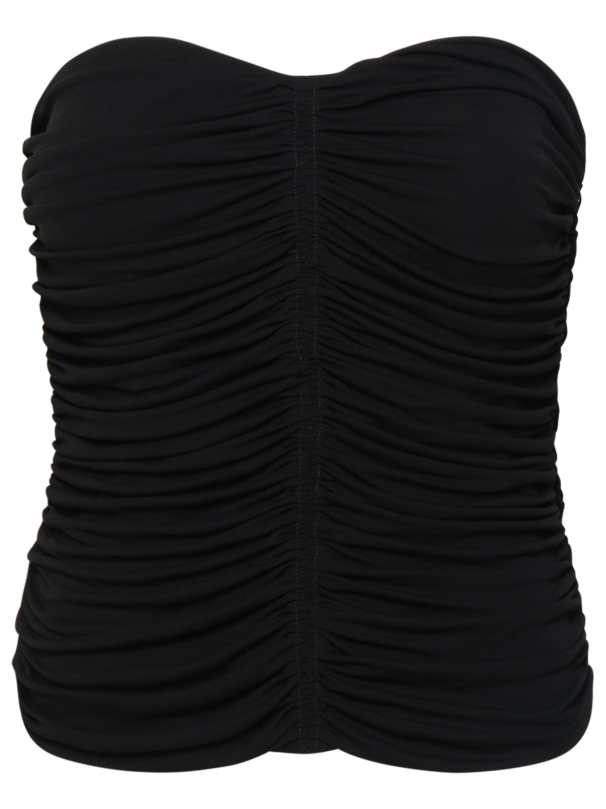 Shop Saint Laurent Top In Black