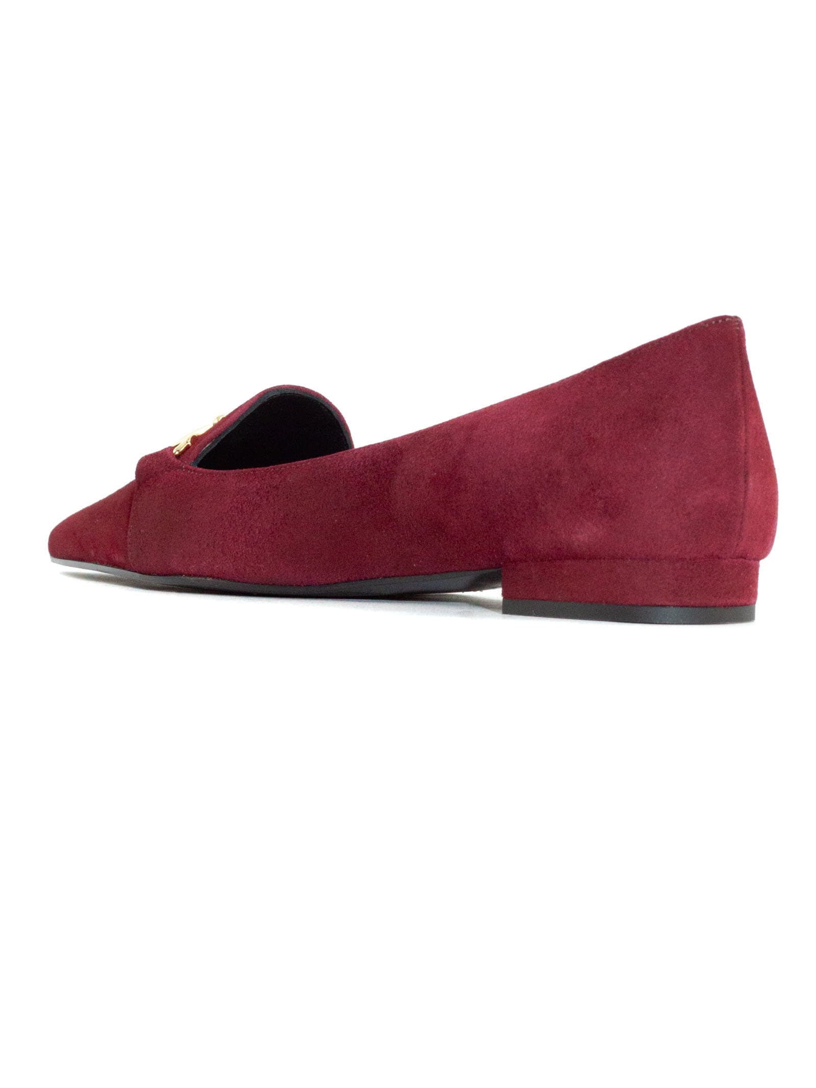 Shop Roberto Festa Bordeaux Suede Argia Loafer