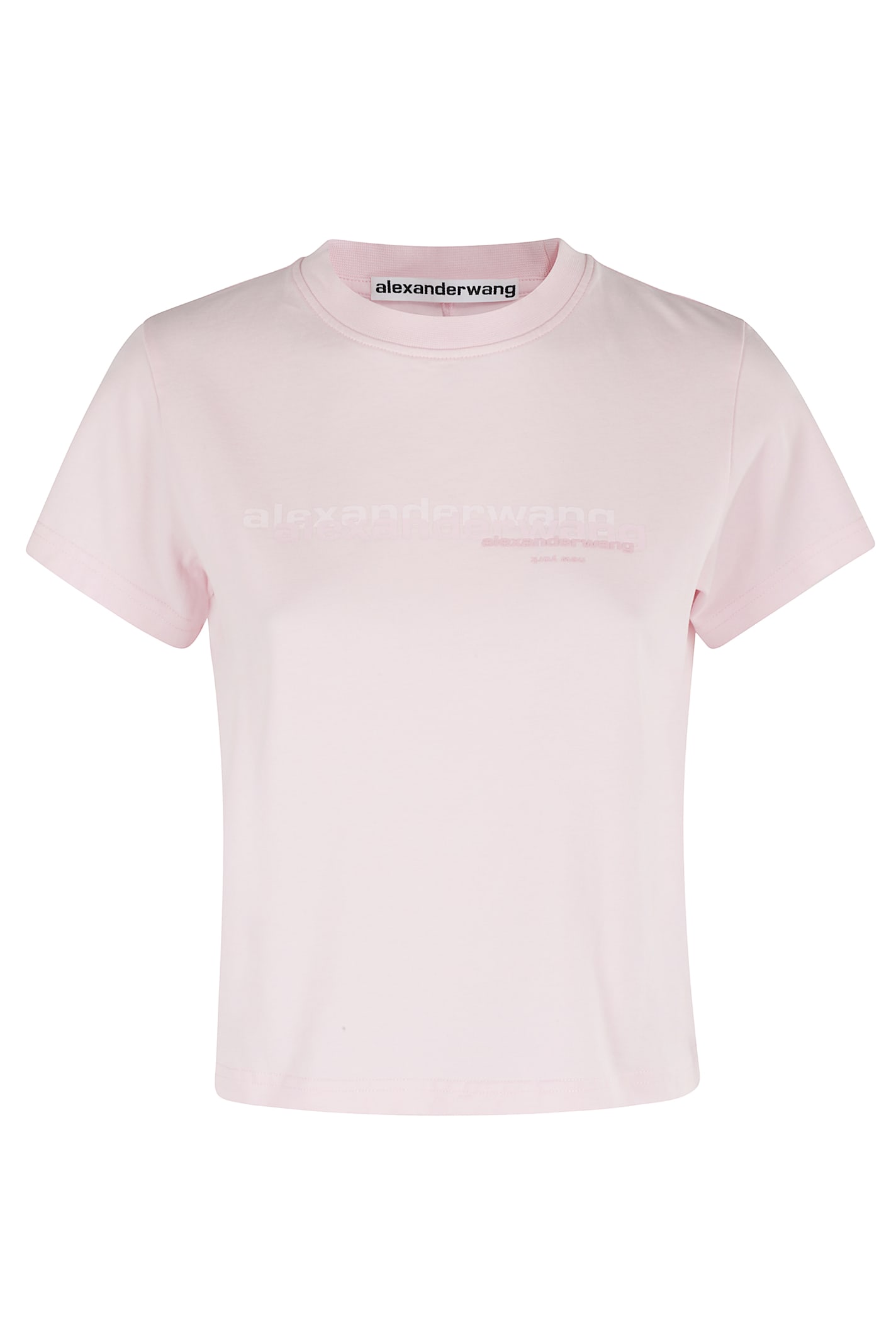 Alexander Wang T-shirt In Rose-pink Cotton In Pink