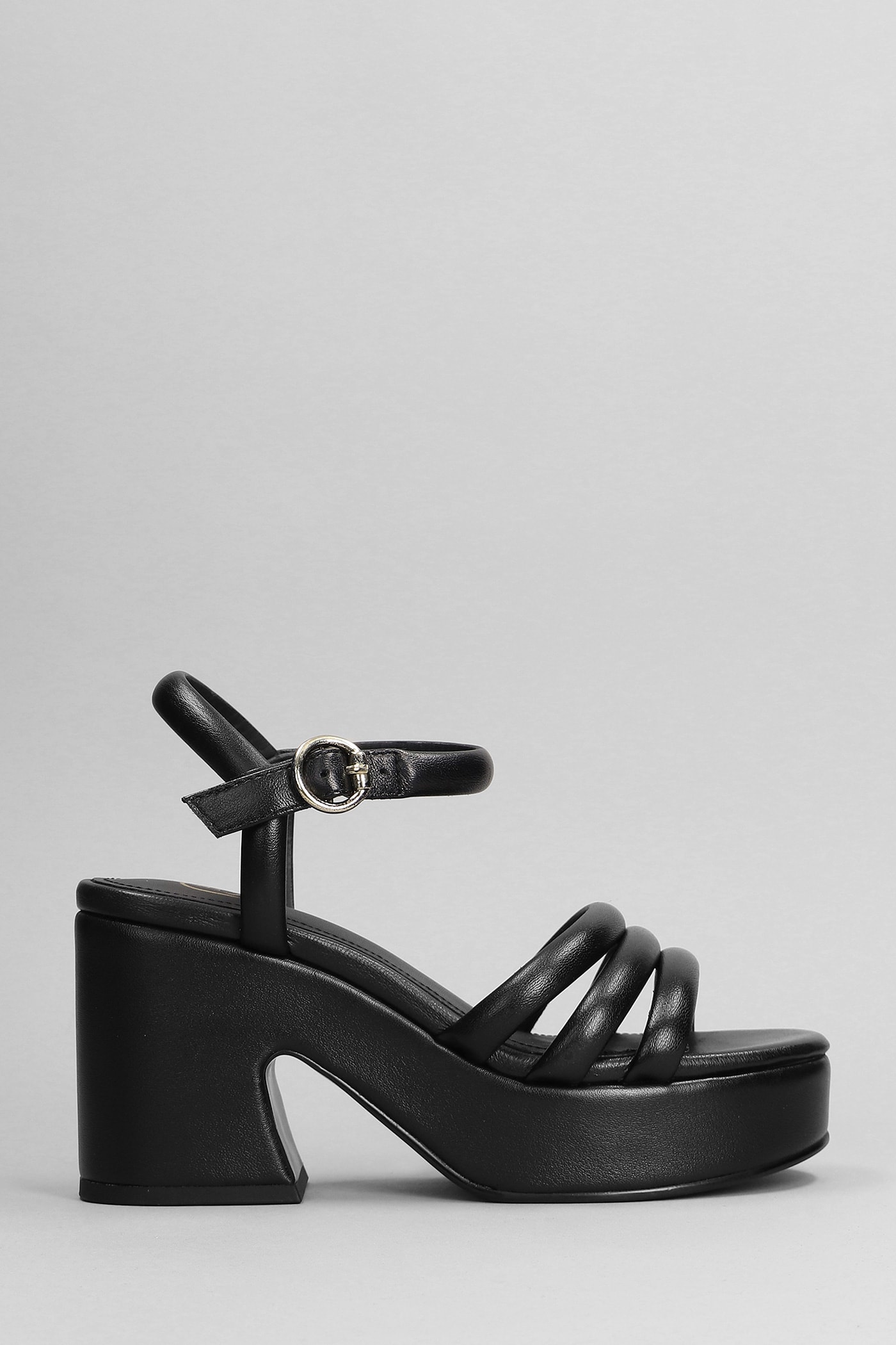 Shop Ash Onyx Sandals In Black Leather