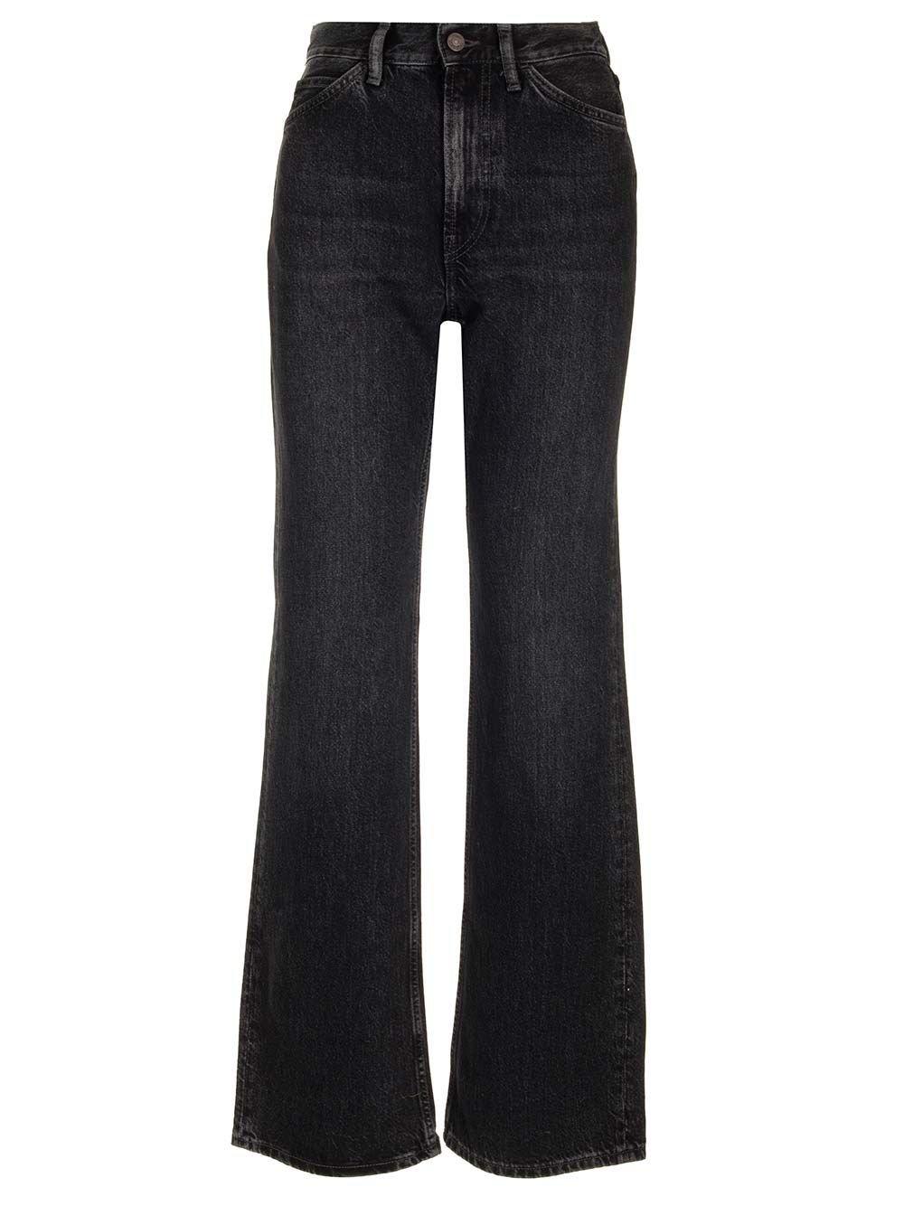 Acne Studios Low-rise Flared Jeans In Blue