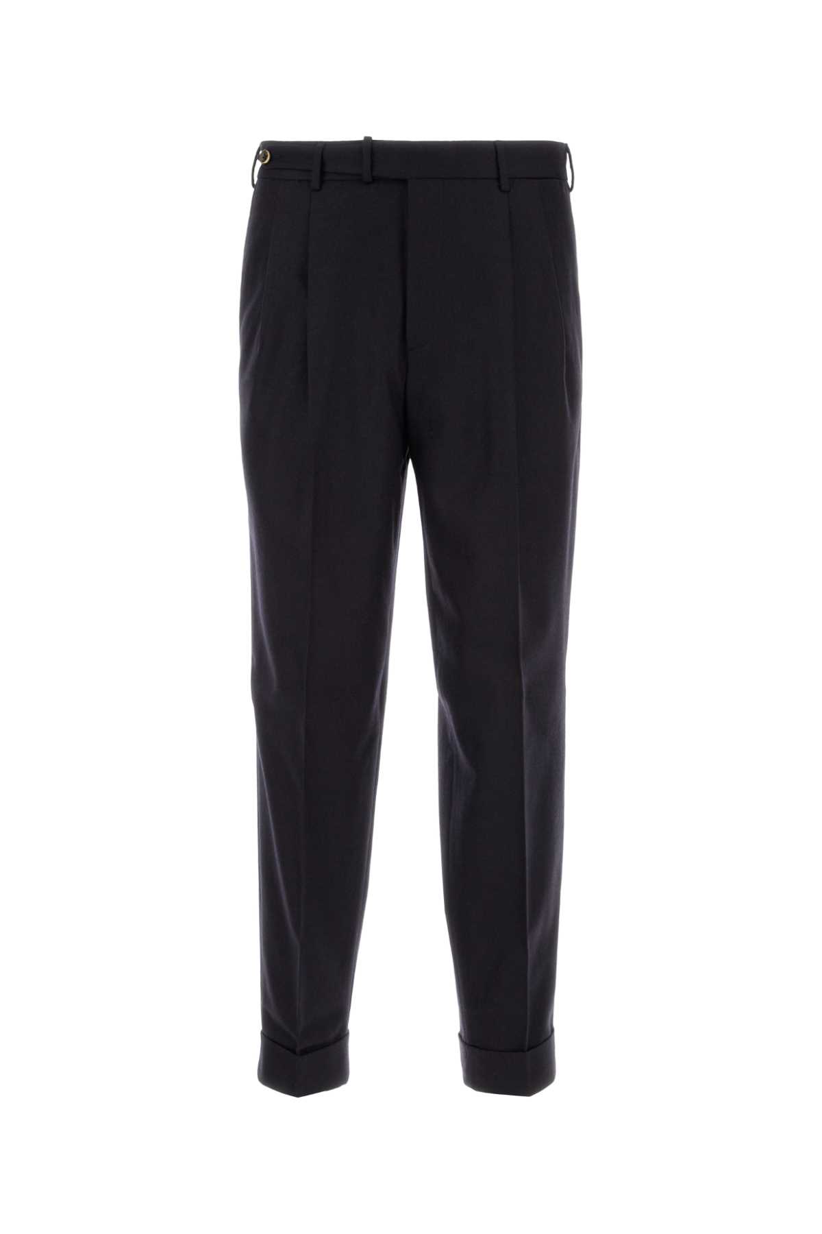 Shop Pt Torino Slate Stretch Wool Blend Pant In Navy