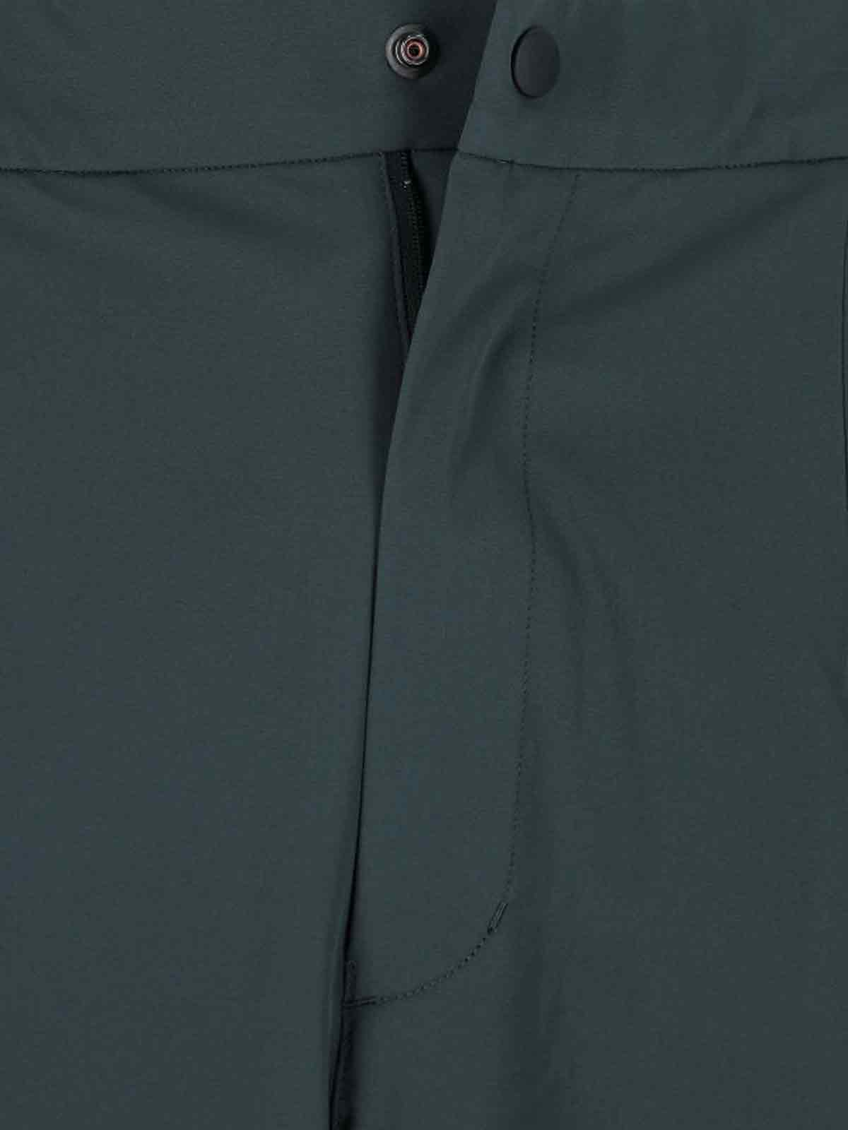 Goldwin Activewear Pants With Elasticized Waistband And Front Pleats In Green