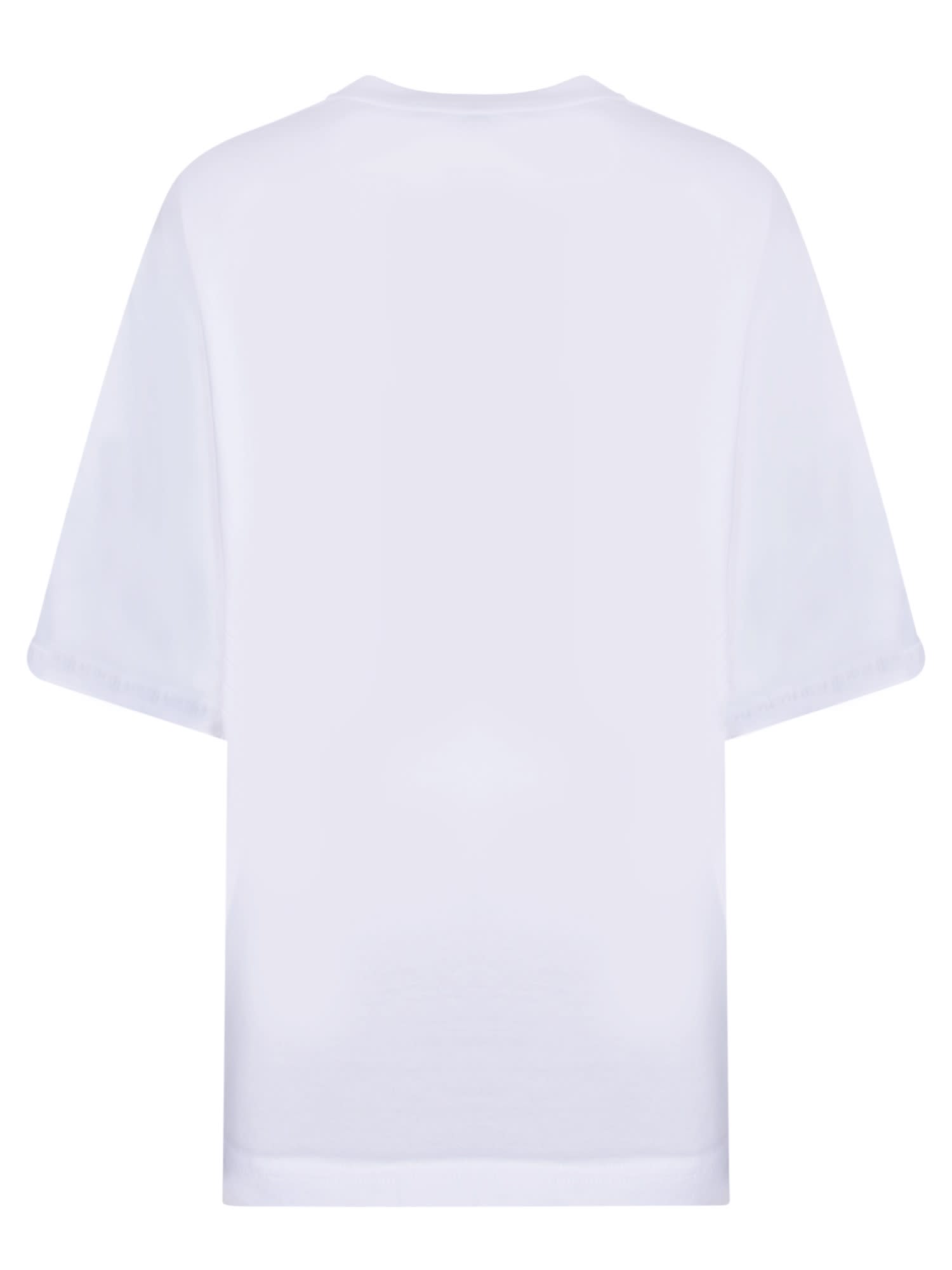 Shop Dolce & Gabbana Lettering Logo White T-shirt