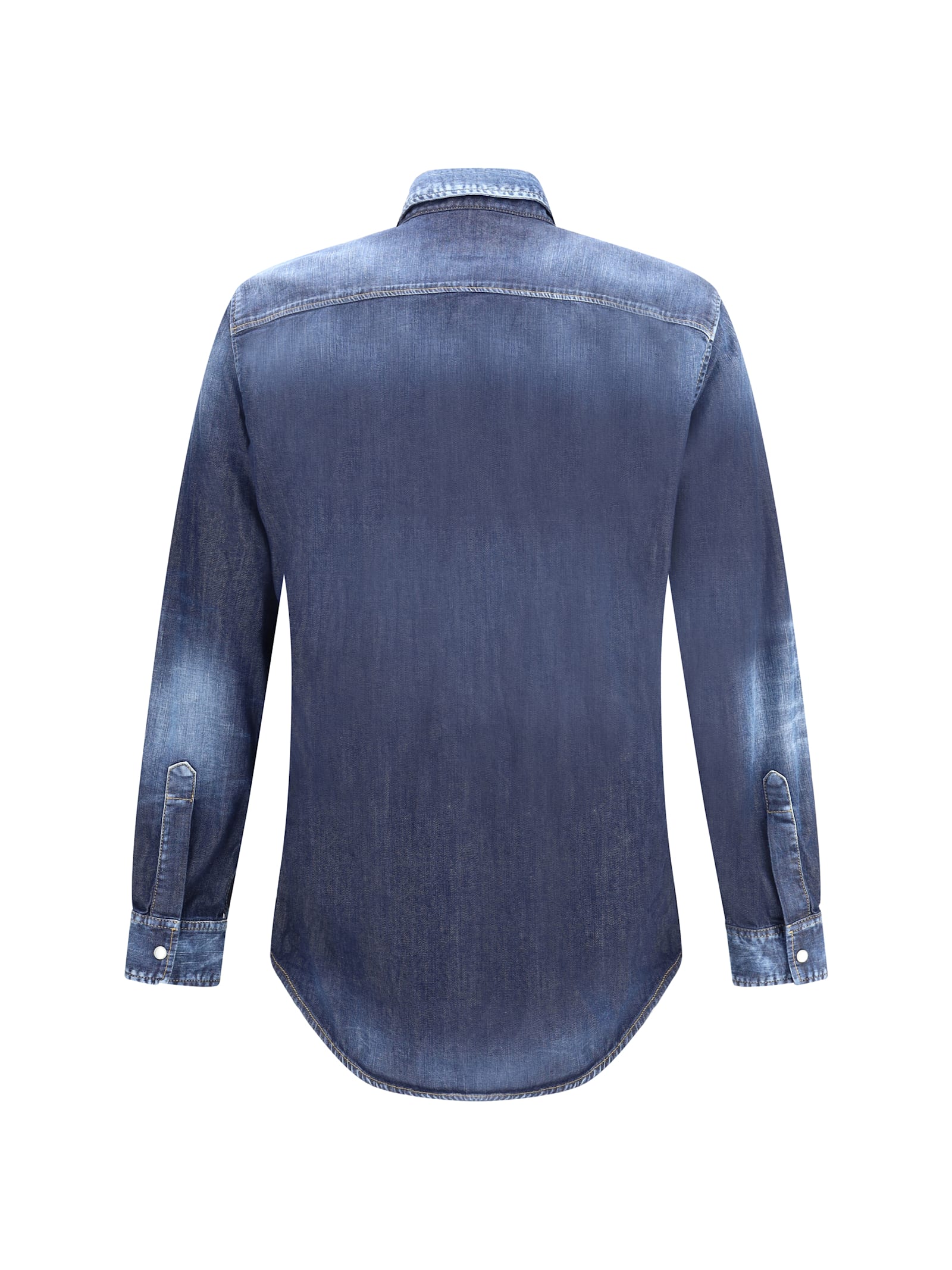 Dsquared2 Denim Shirt In Blue