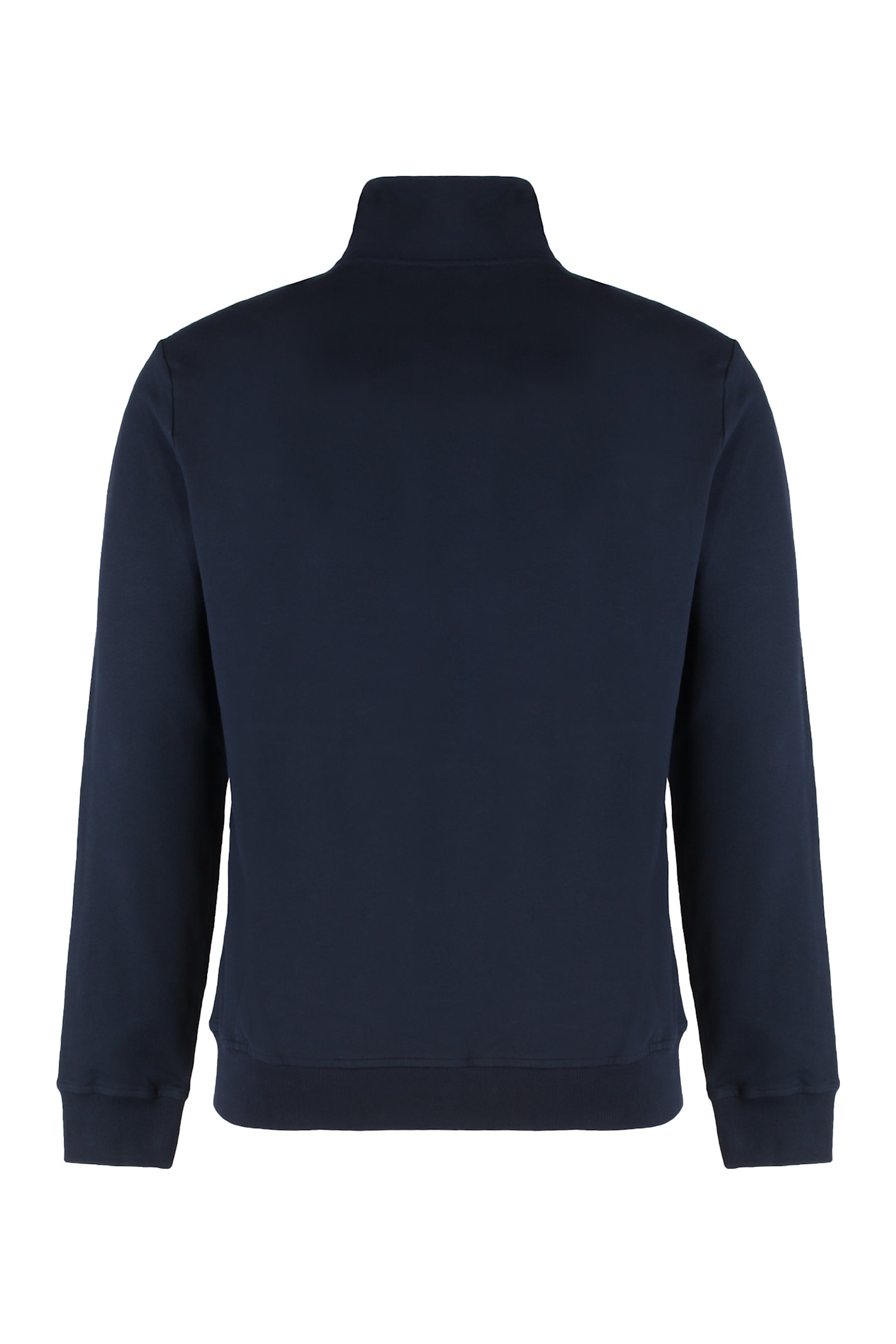 Paul&amp;shark Cotton Full-zip Sweatshirt In Blue