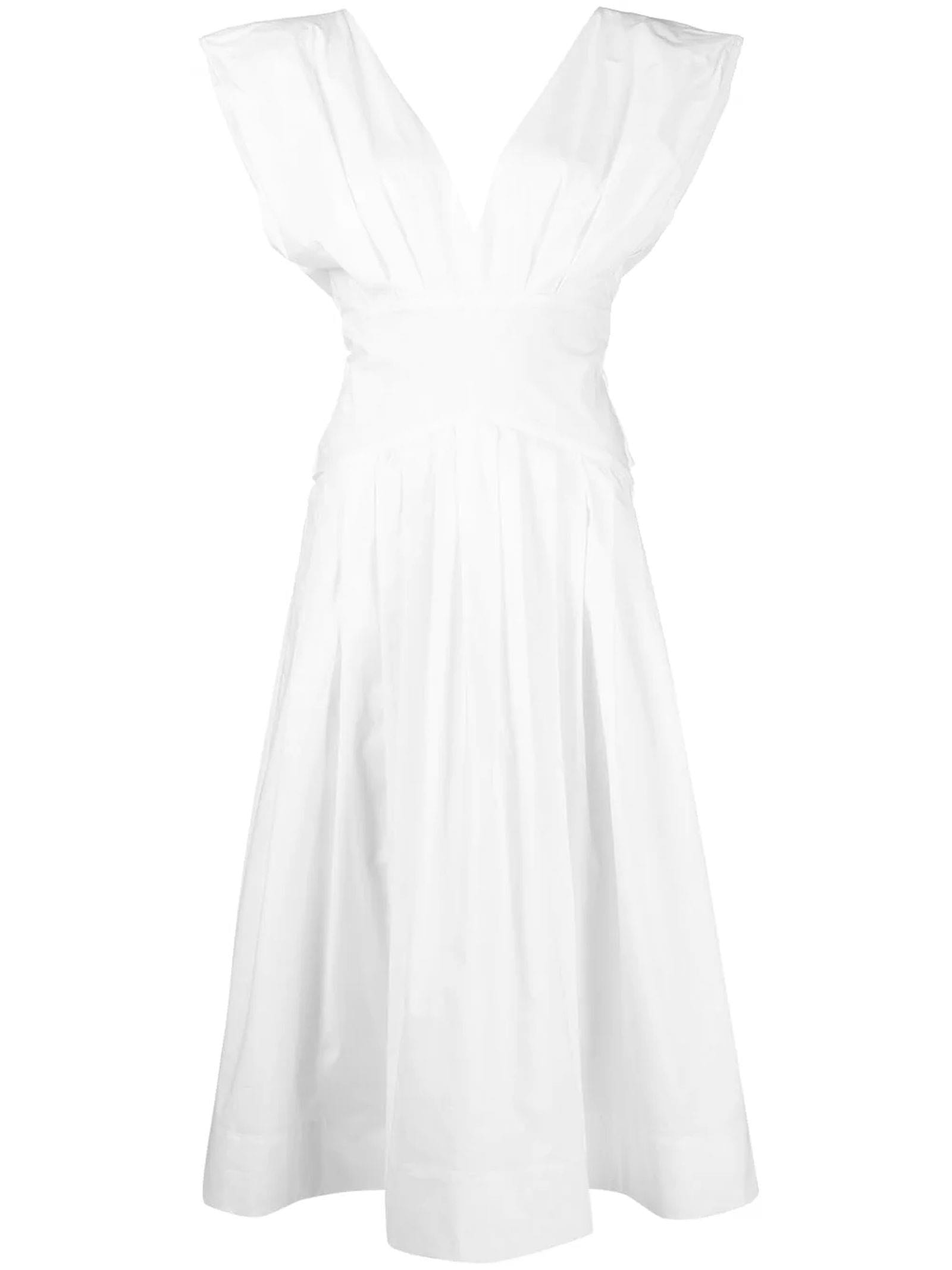 Photo of  Philosophy di Lorenzo Serafini White Cotton Dress- shop Philosophy di Lorenzo Serafini Dresses online sales