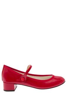 Shop Repetto Rose Red Mary Janes With Strap In Patent Leather Woman