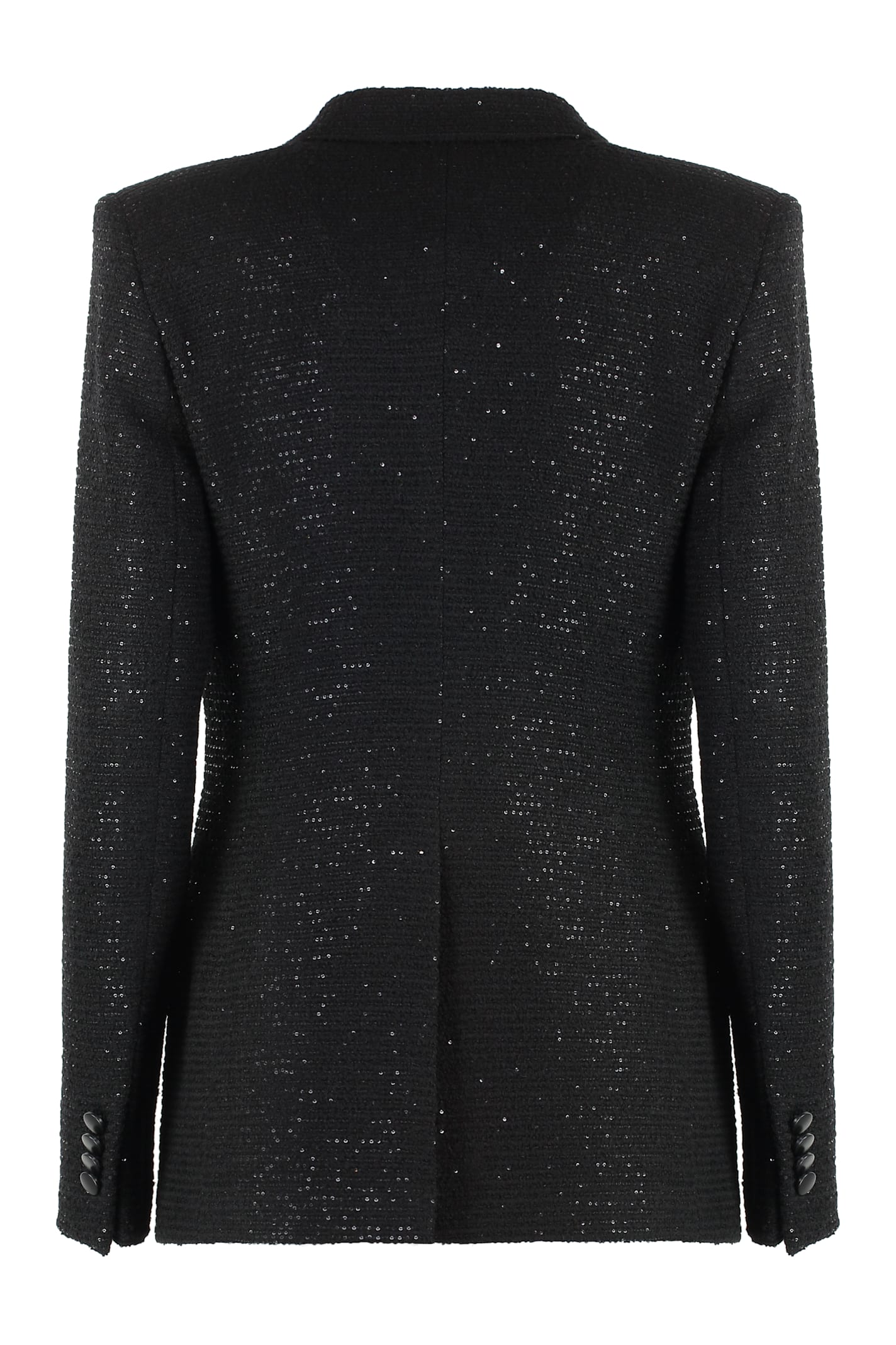 Shop Tagliatore Sequin Blazer In Black