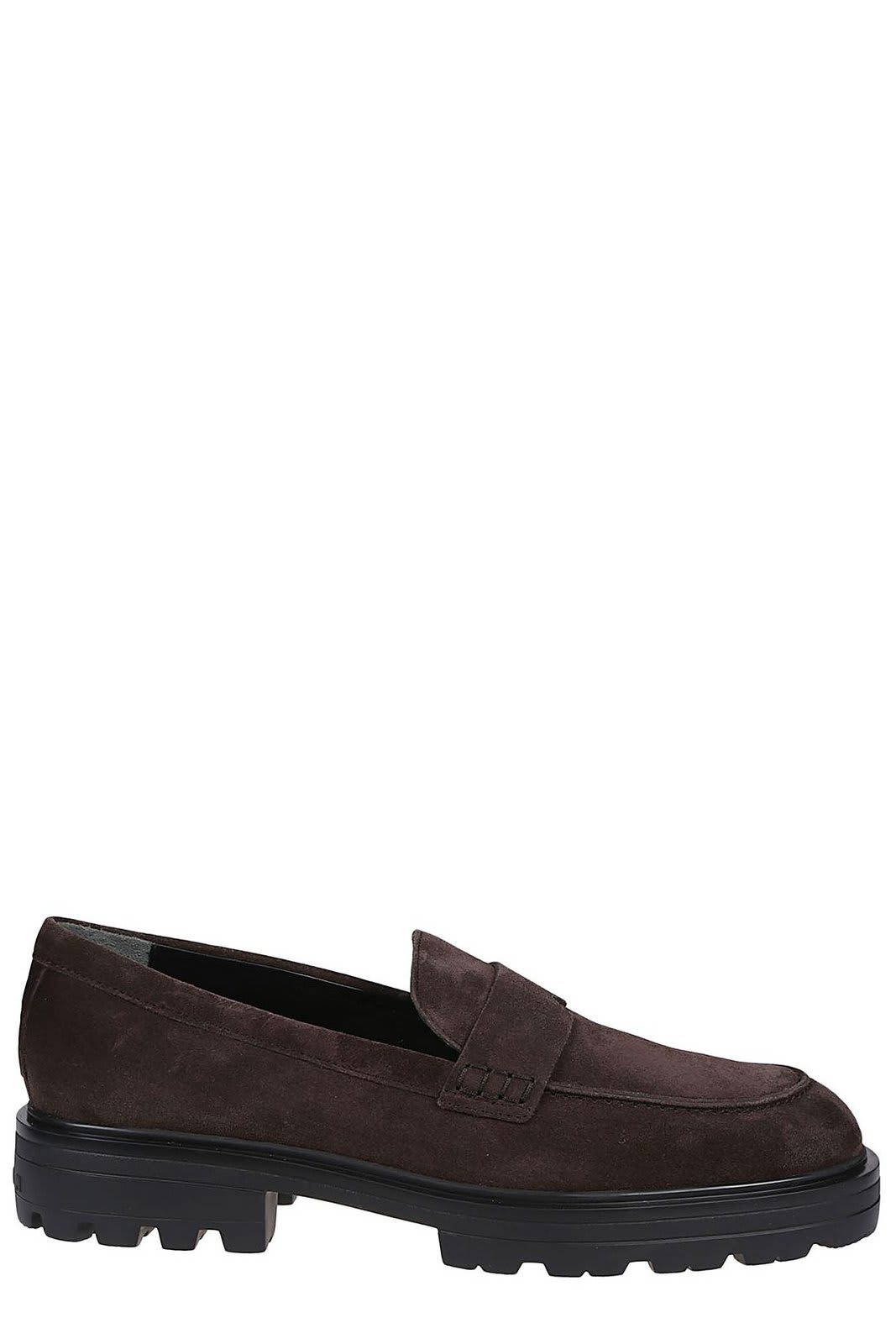 Shop Hogan H673 Slip-on Loafers In Palissandro