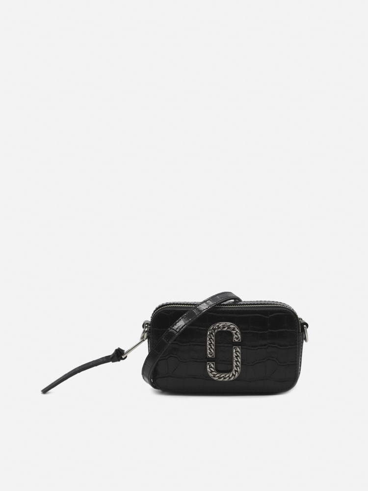 Marc Jacobs The Croc-embossed Snapshot Leather Bag