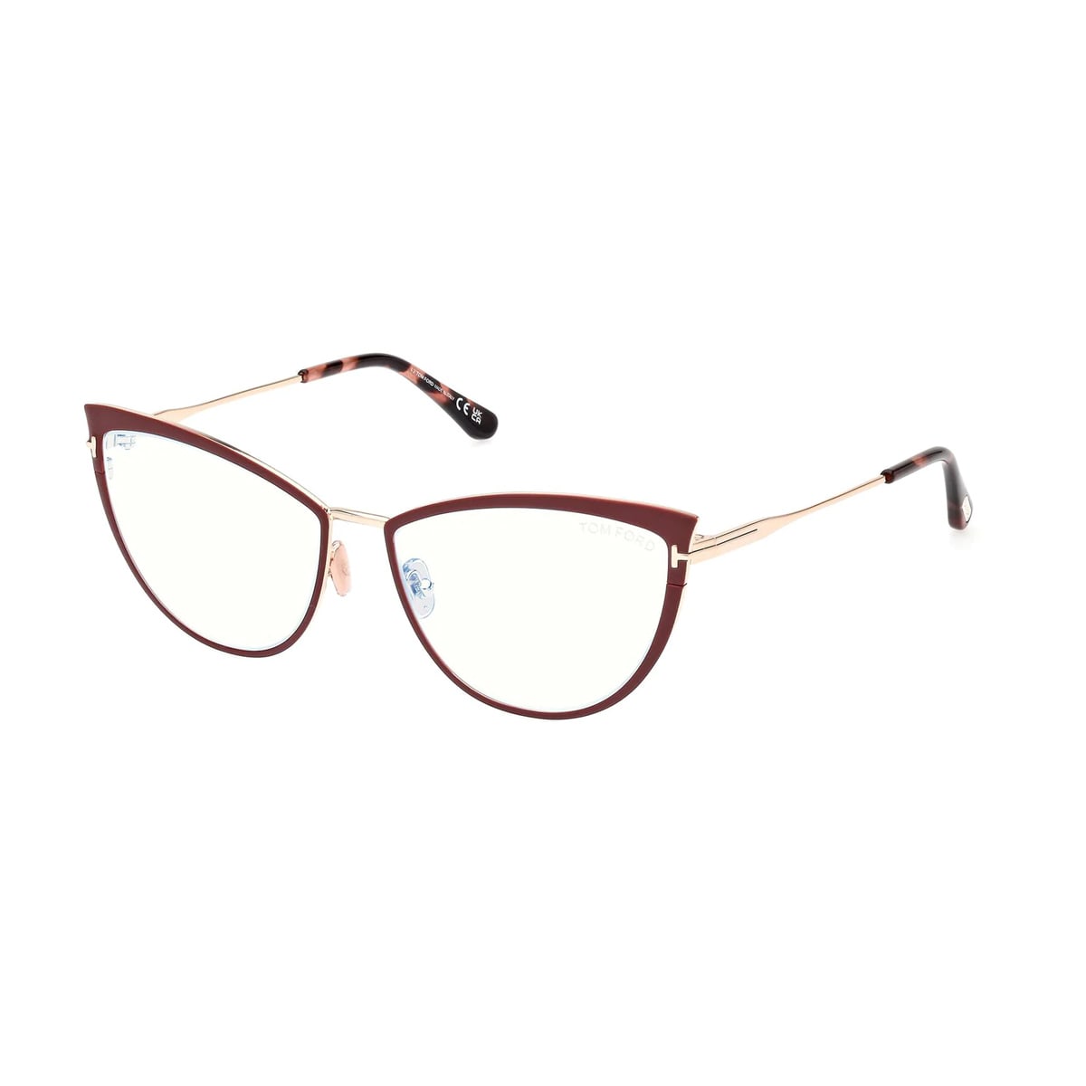 Shop Tom Ford Ft5877 069 Glasses In Rosso