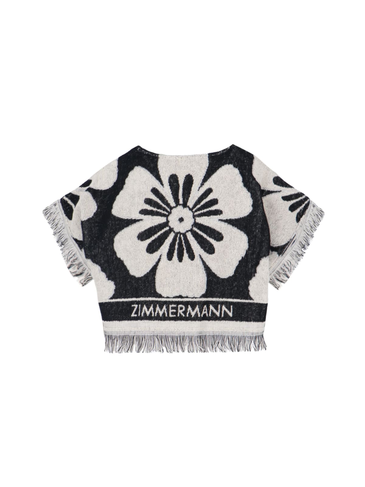 Shop Zimmermann Halliday Crop Top In Black