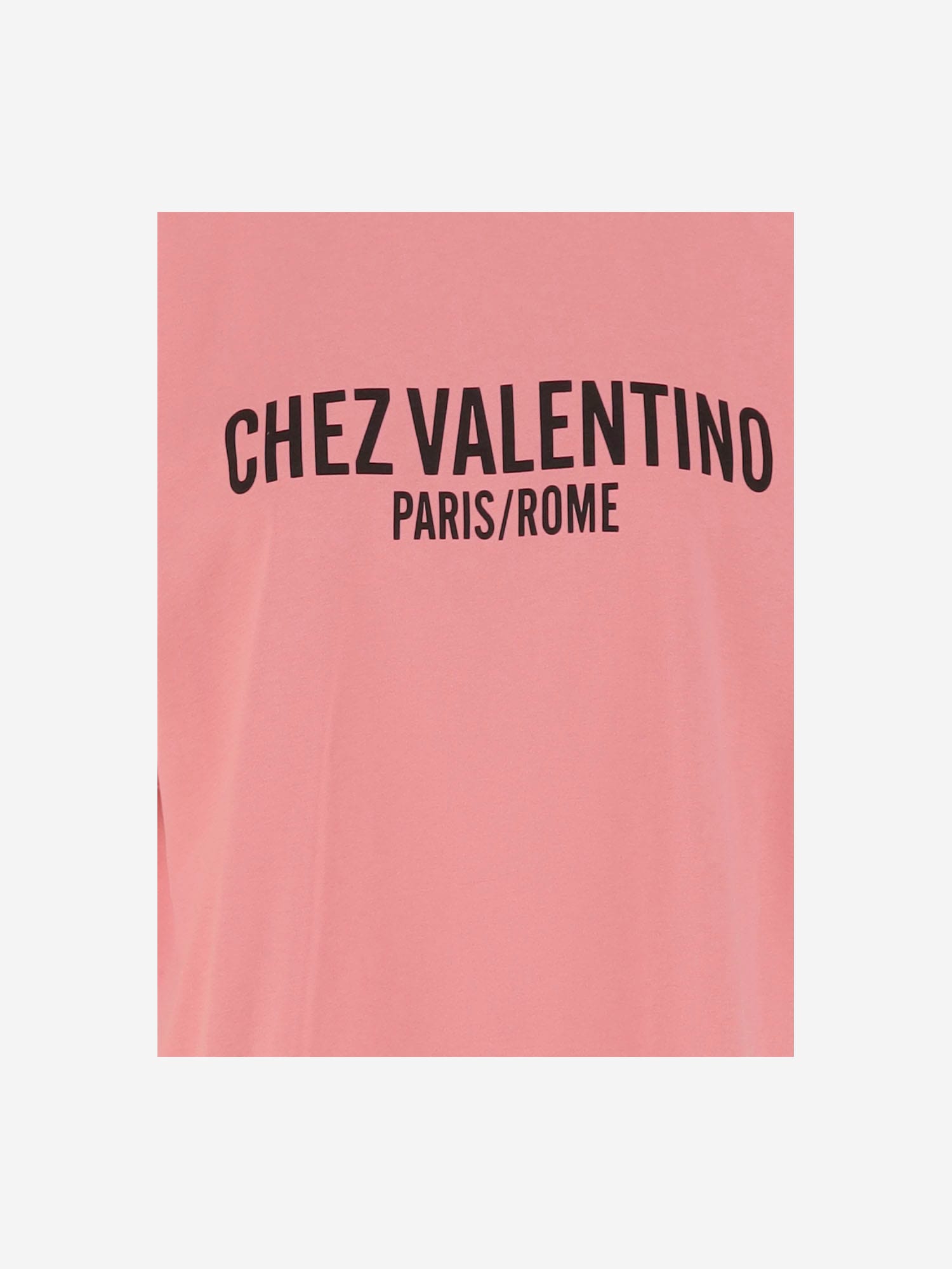 Shop Valentino Chez Print Cotton Jersey T-shirt In Rosa.