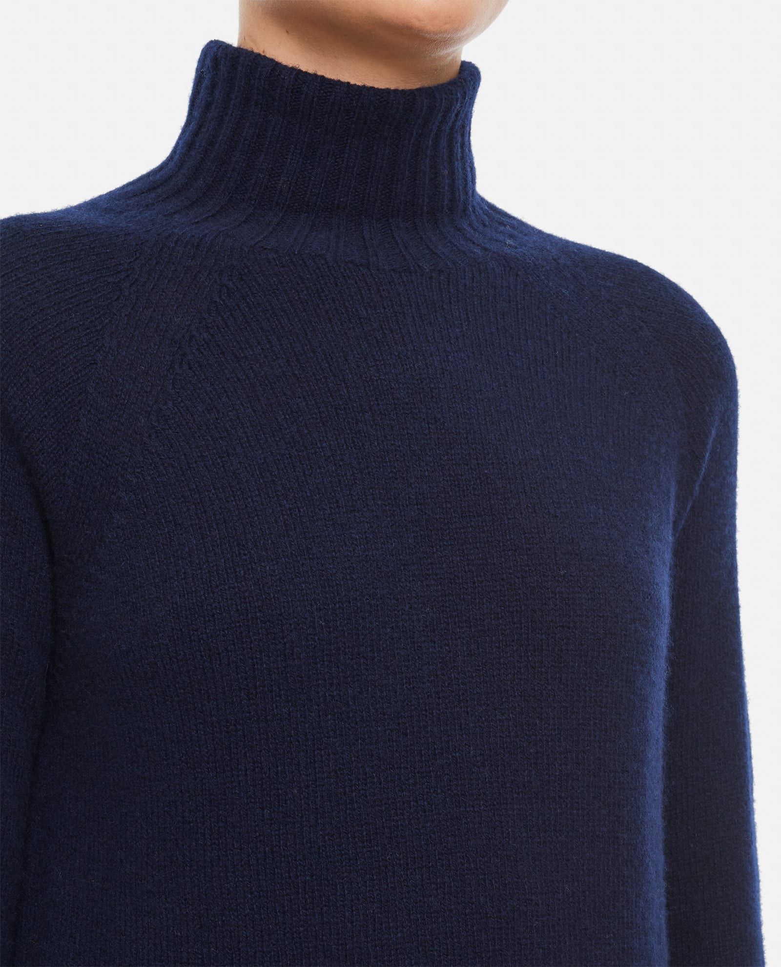 Shop Drumohr Turtleneck Sweater In Blue