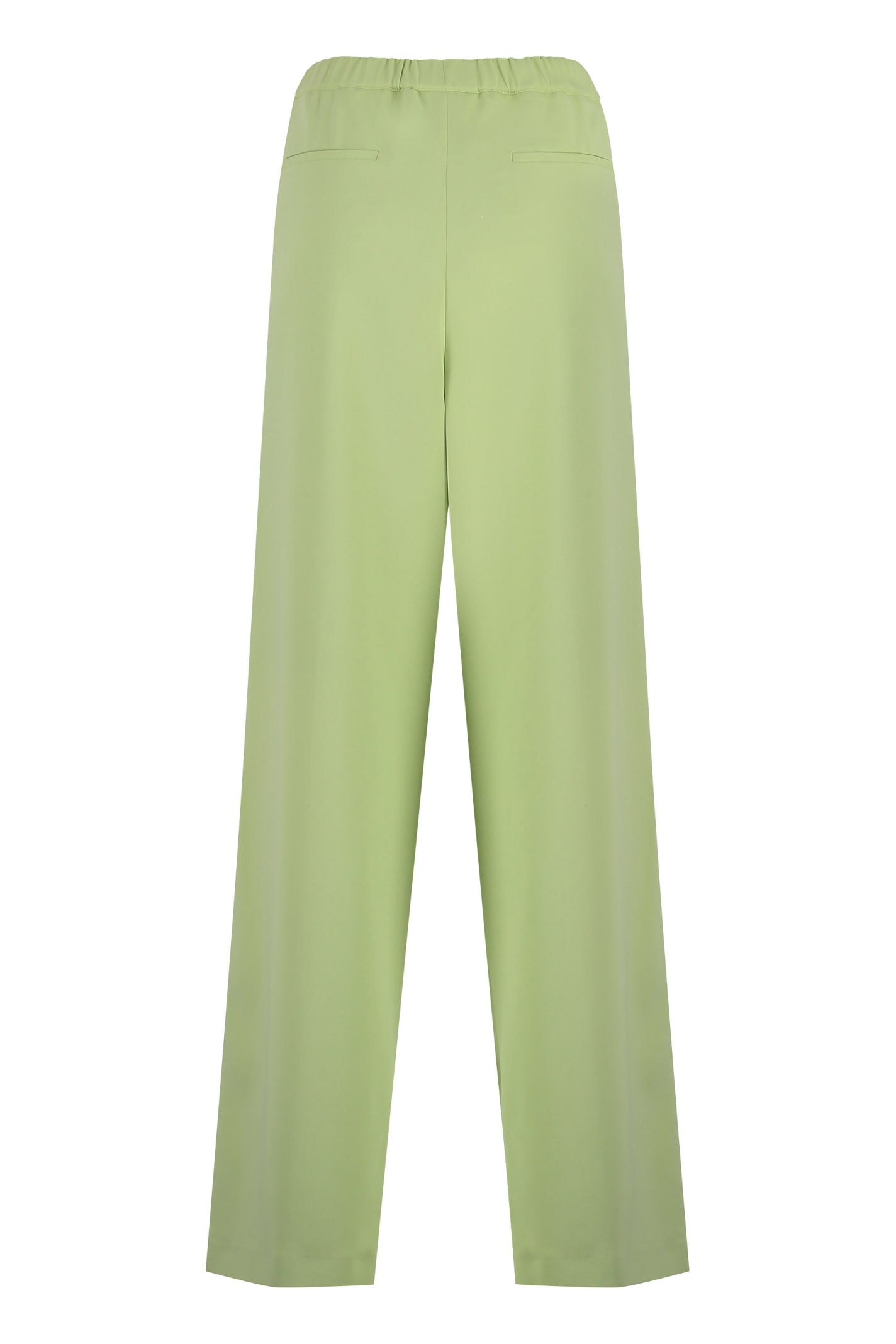 Shop Fabiana Filippi Viscose Trousers In Green