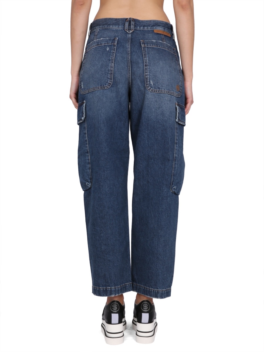 Shop Stella Mccartney Cargo Jeans In Blue