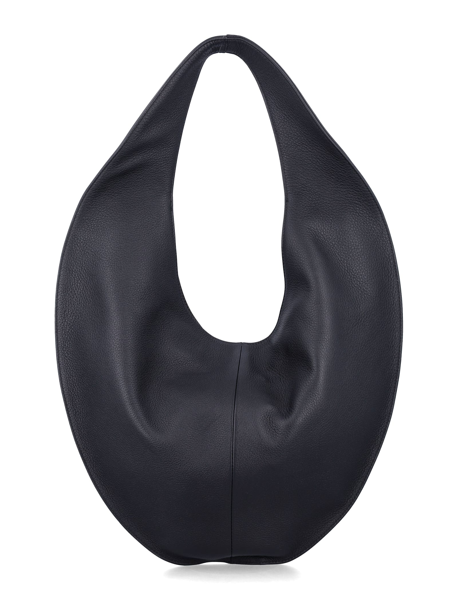 Maeden Market Tote Black Leather In Purple
