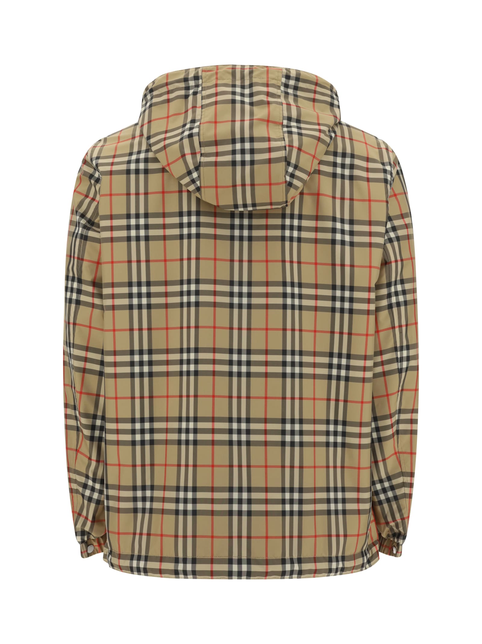 Shop Burberry Stretton Reversible Jacket In Archive Beige Ip Chk