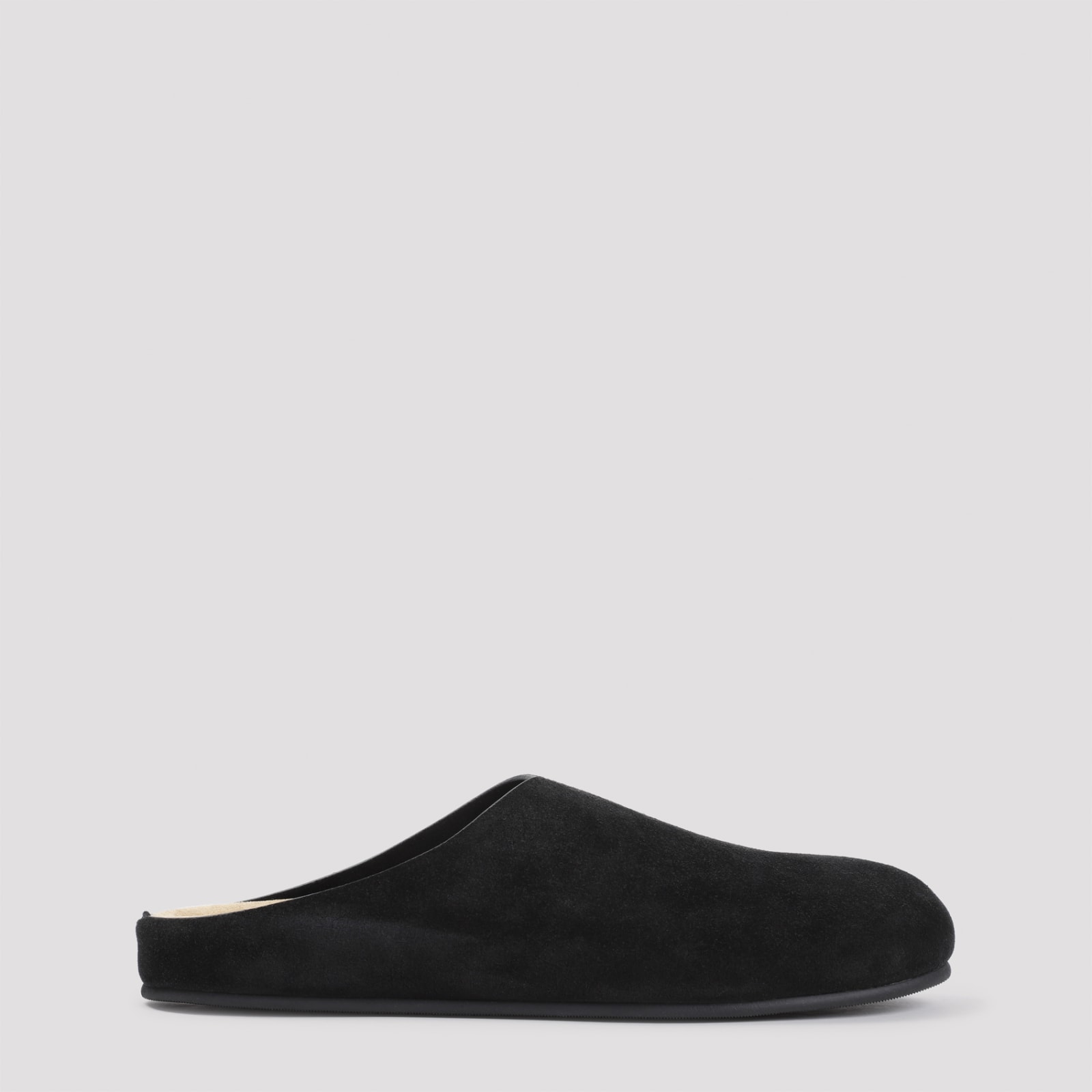 Shop The Row Hugo Slide Slippers In Blk Black