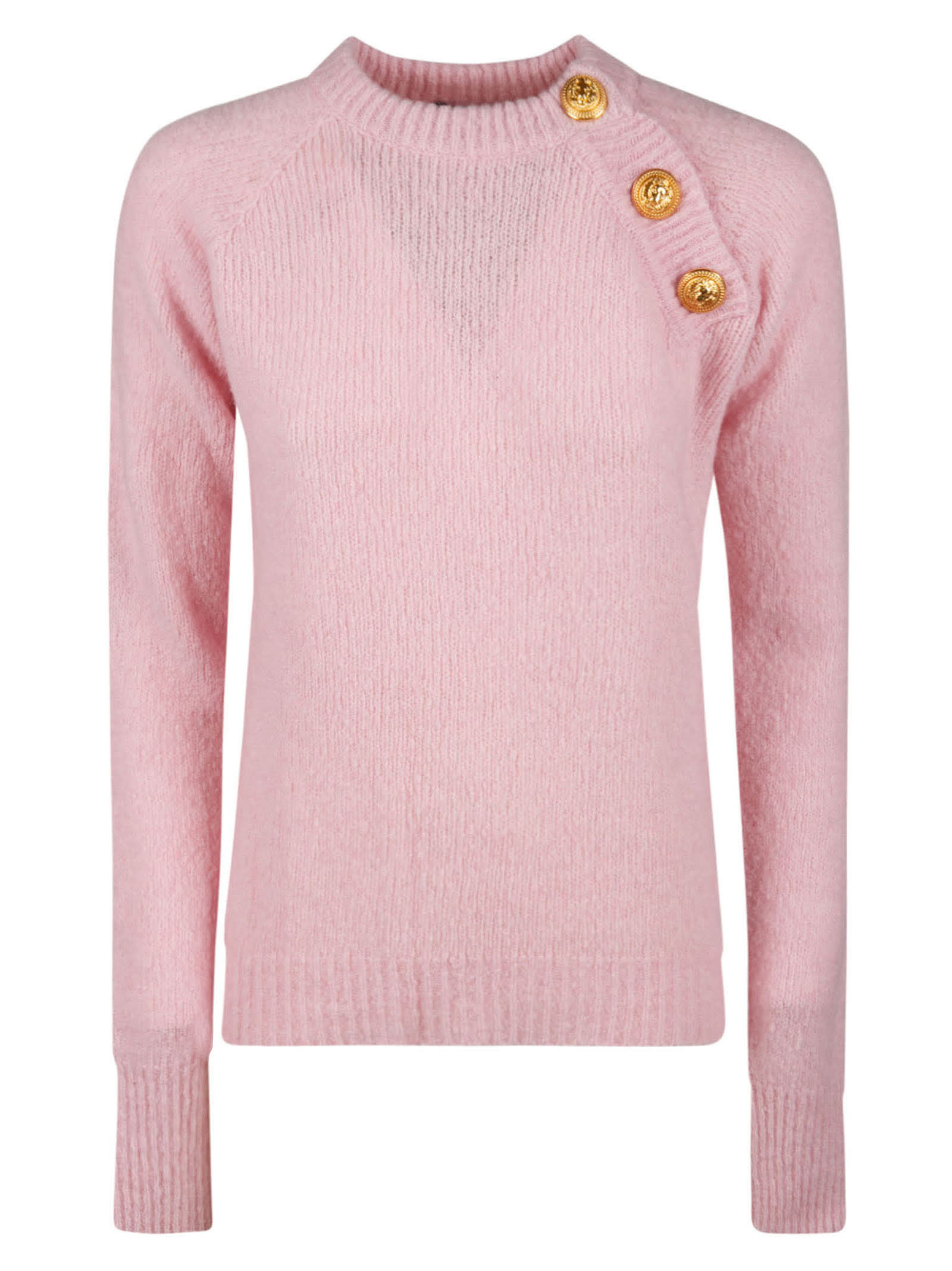 Balmain Button Shoulder Detail Sweater