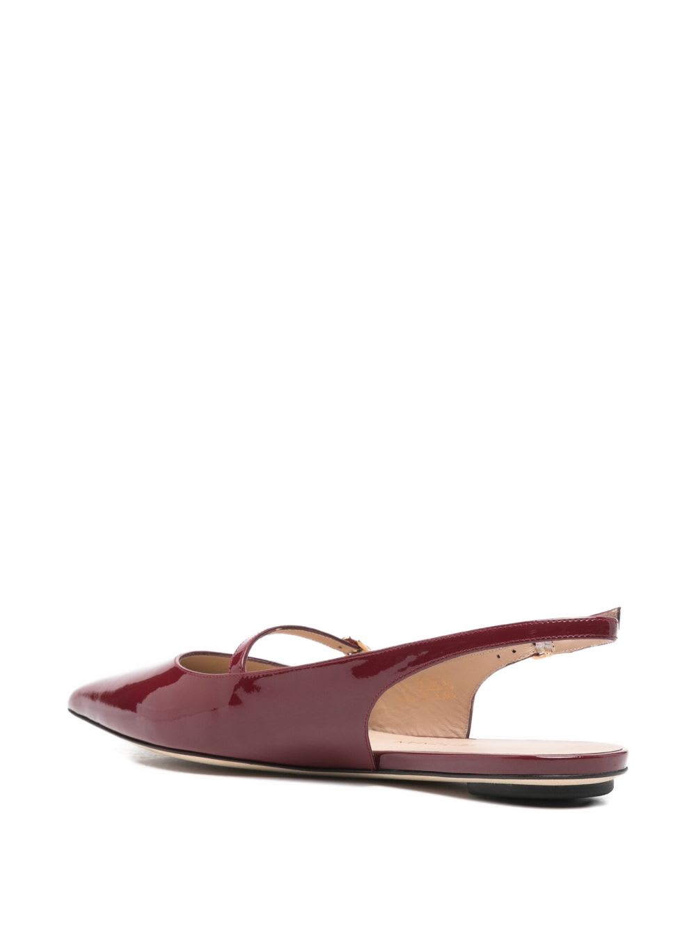 Stuart Weitzman Adjustable Strap Slingback Sandals In Burgundy