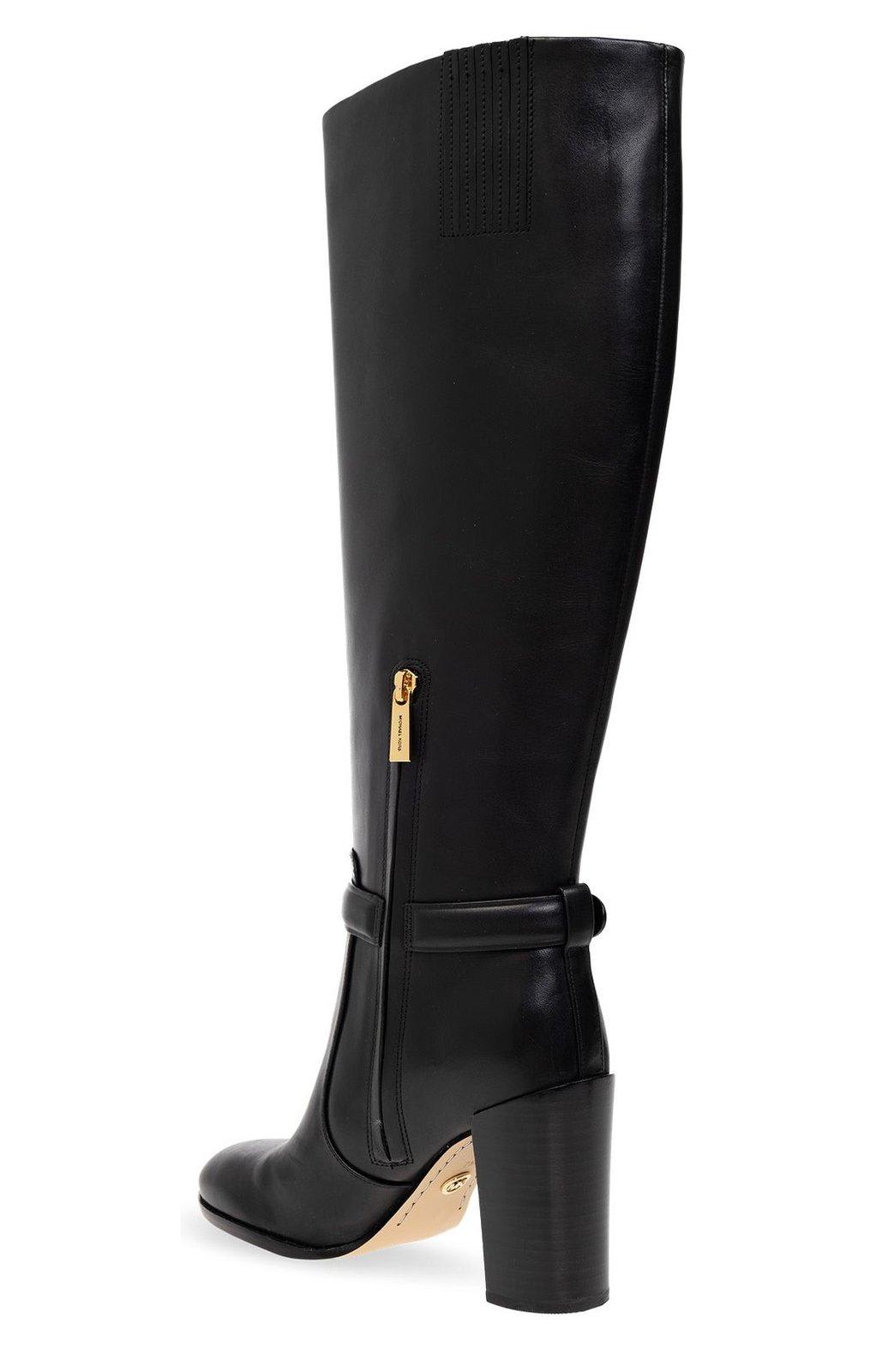 Michael Kors Hamilton Boots In Black
