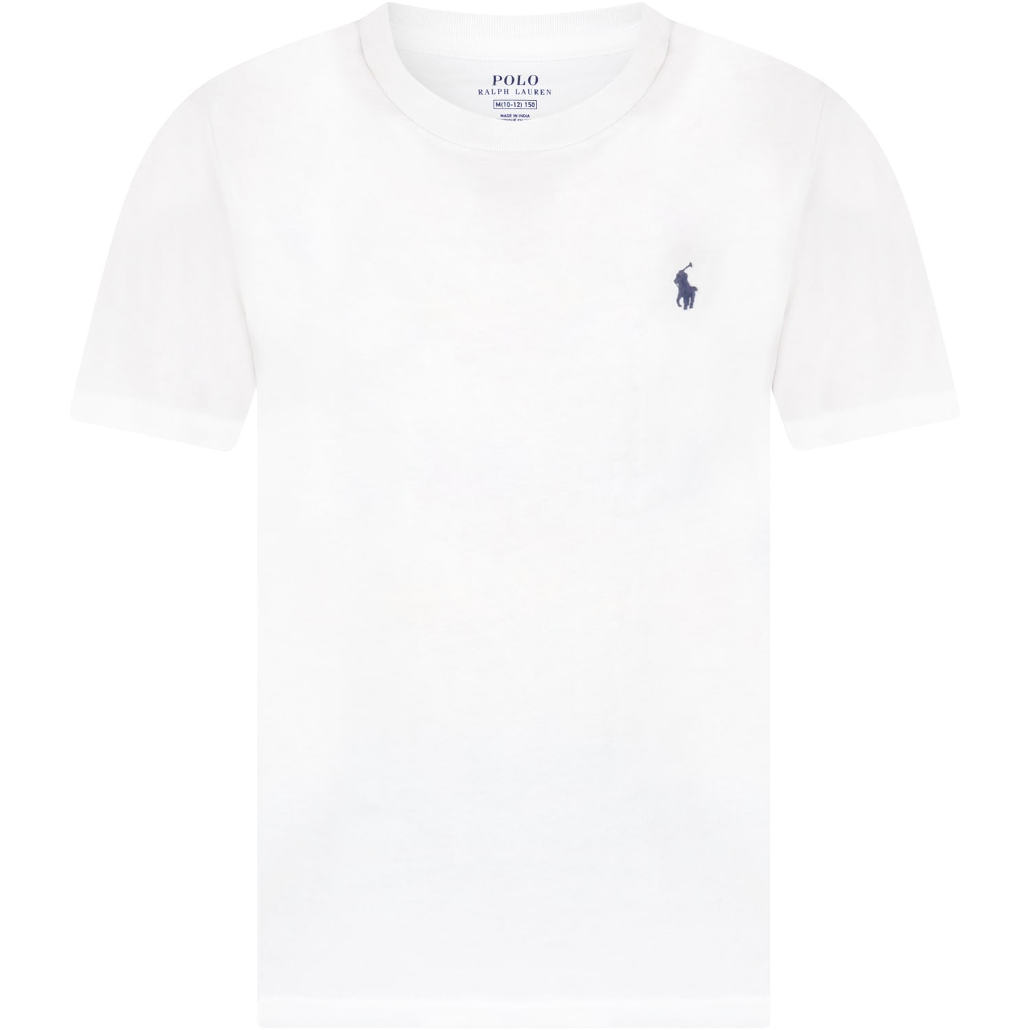 Ralph Lauren White T-shirt For Kids With Pony Logo
