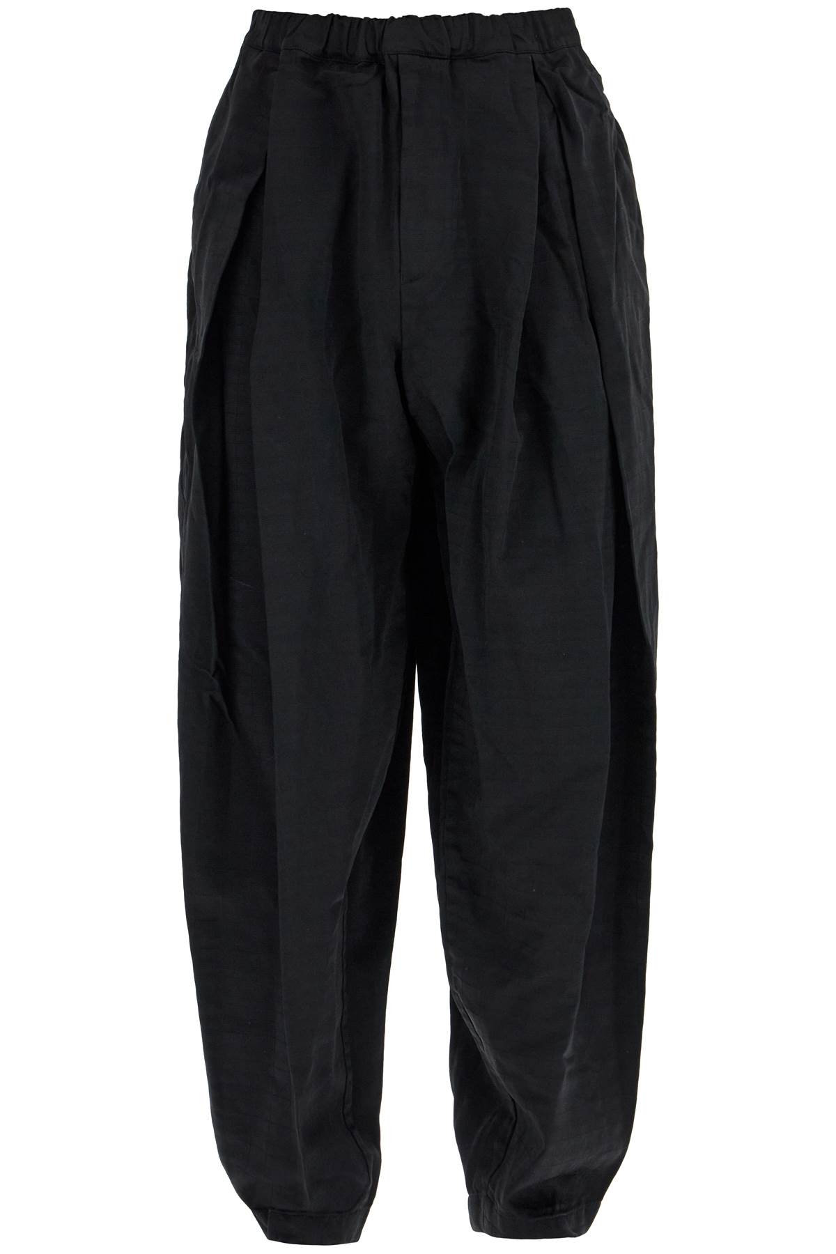 Shop Black Comme Des Garçons Harem Pants With Pleats In Black (black)