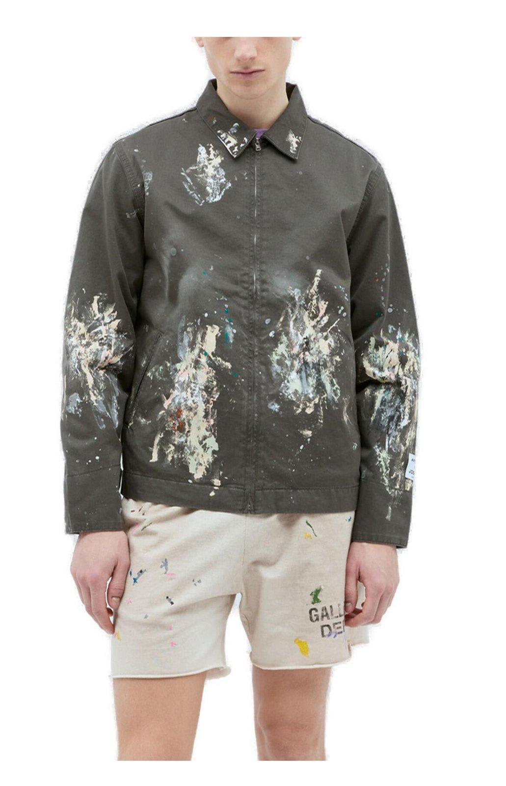 Montecito Paint Splatter-printed Zipped Jacket