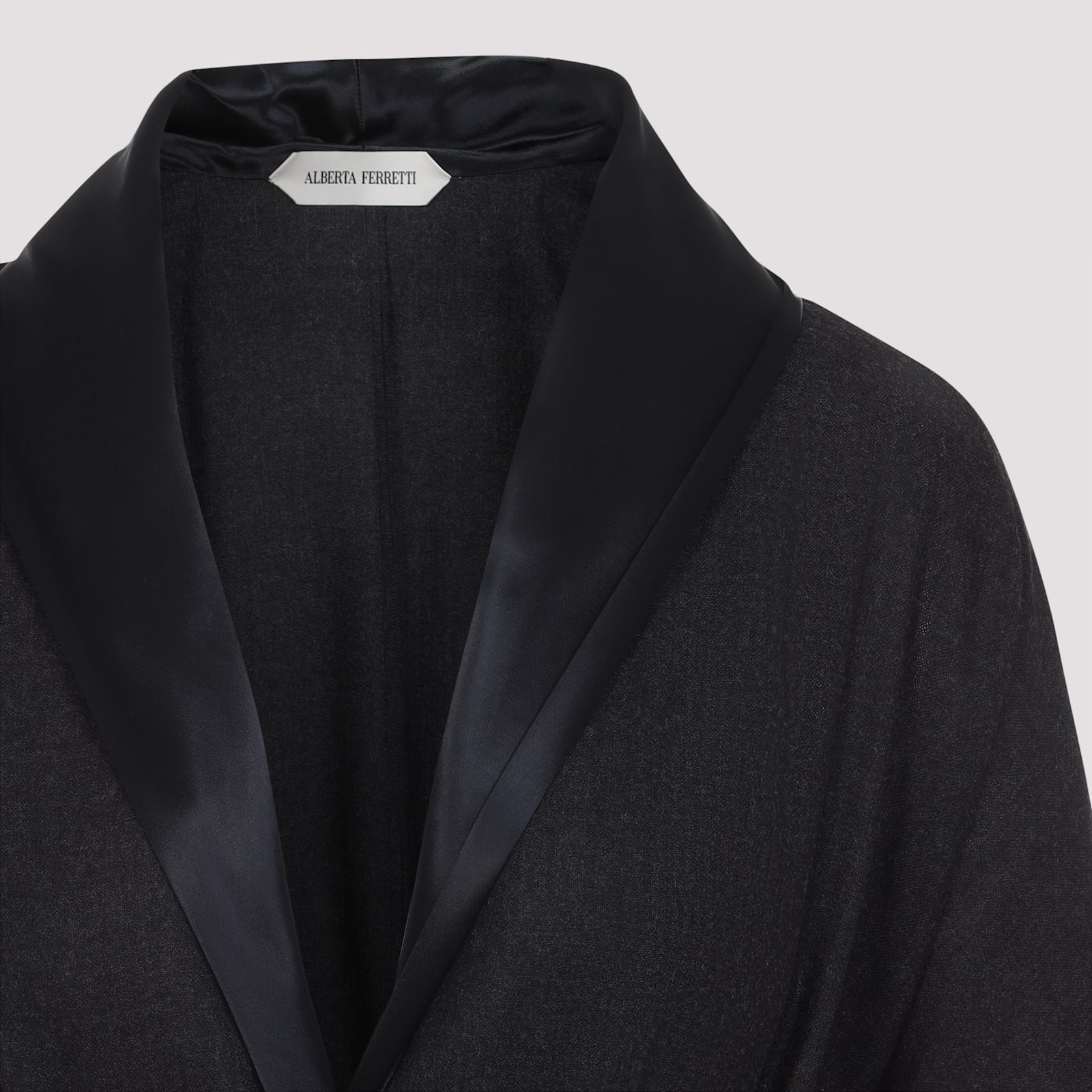 Alberta Ferretti Alberta Ferreti Virgin Wool Midi Dress In Black