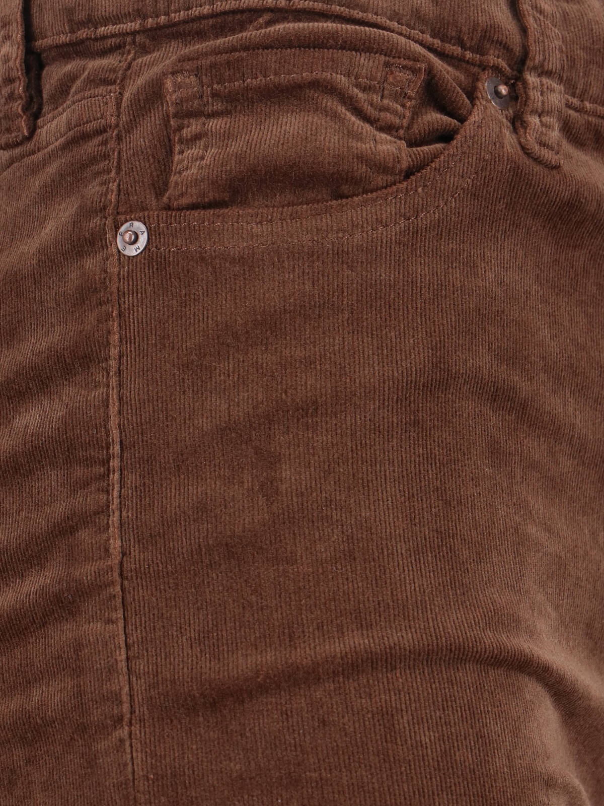 Frame Corduroy Straight Pants In Brown