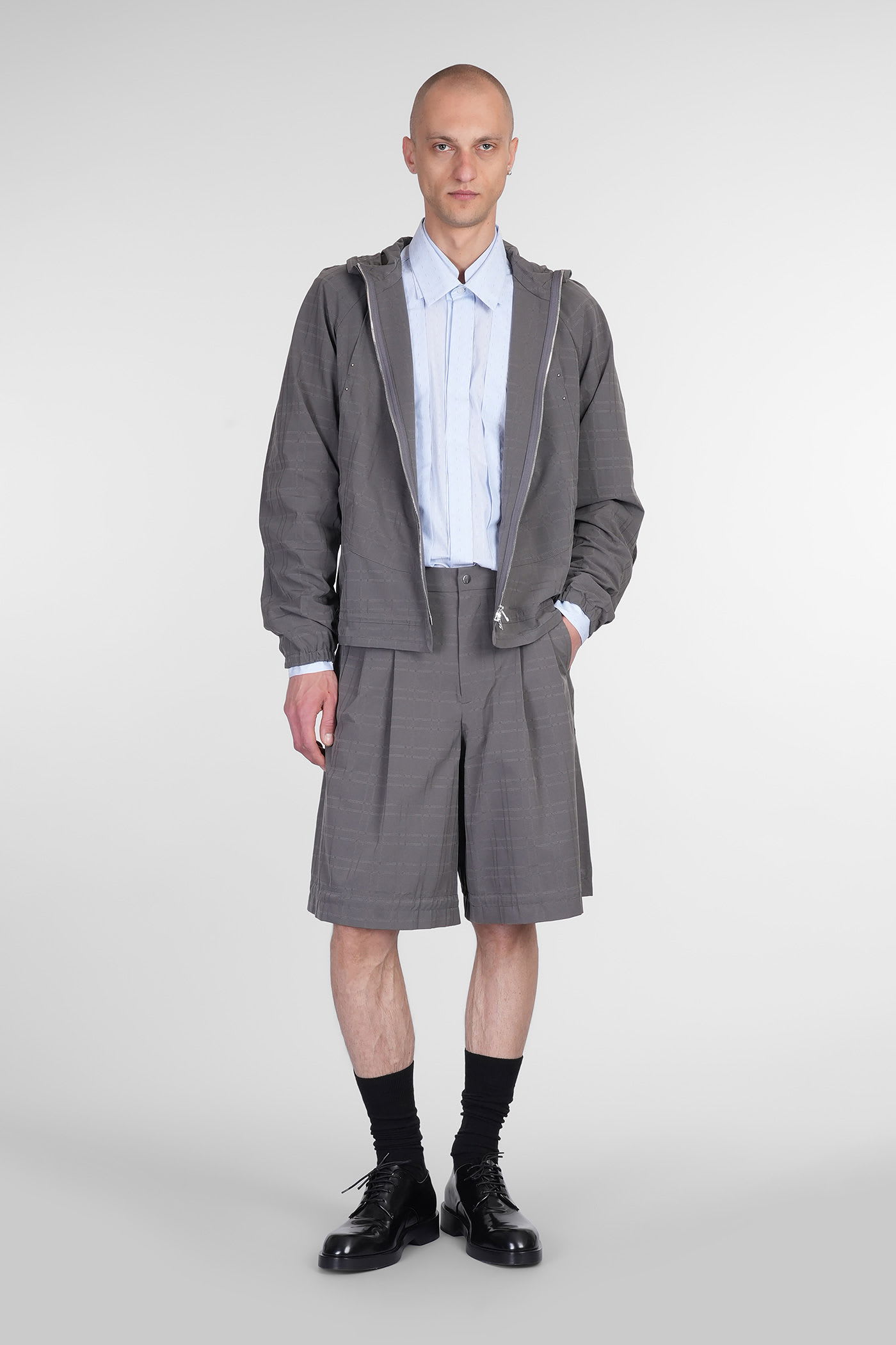 J.l-a.l Casual Jacket In Grey Polyester