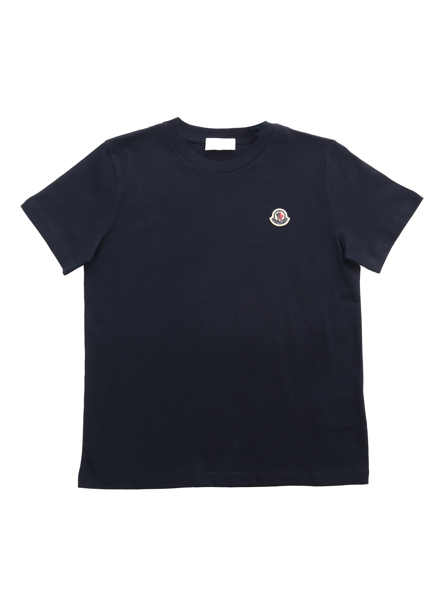 Shop Moncler Basic T-shirt In Blue
