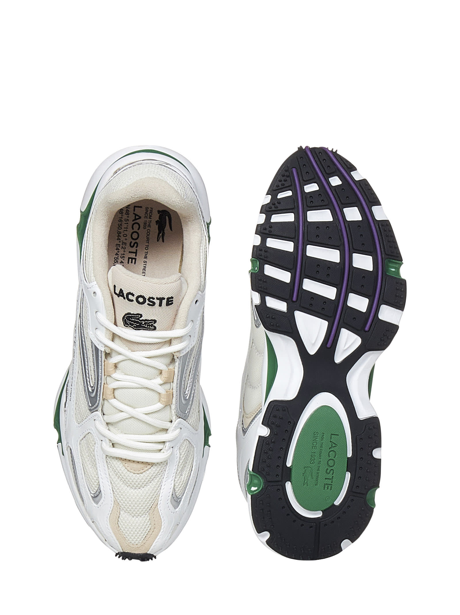 Shop Lacoste L003 2k24 Sneakers In Green