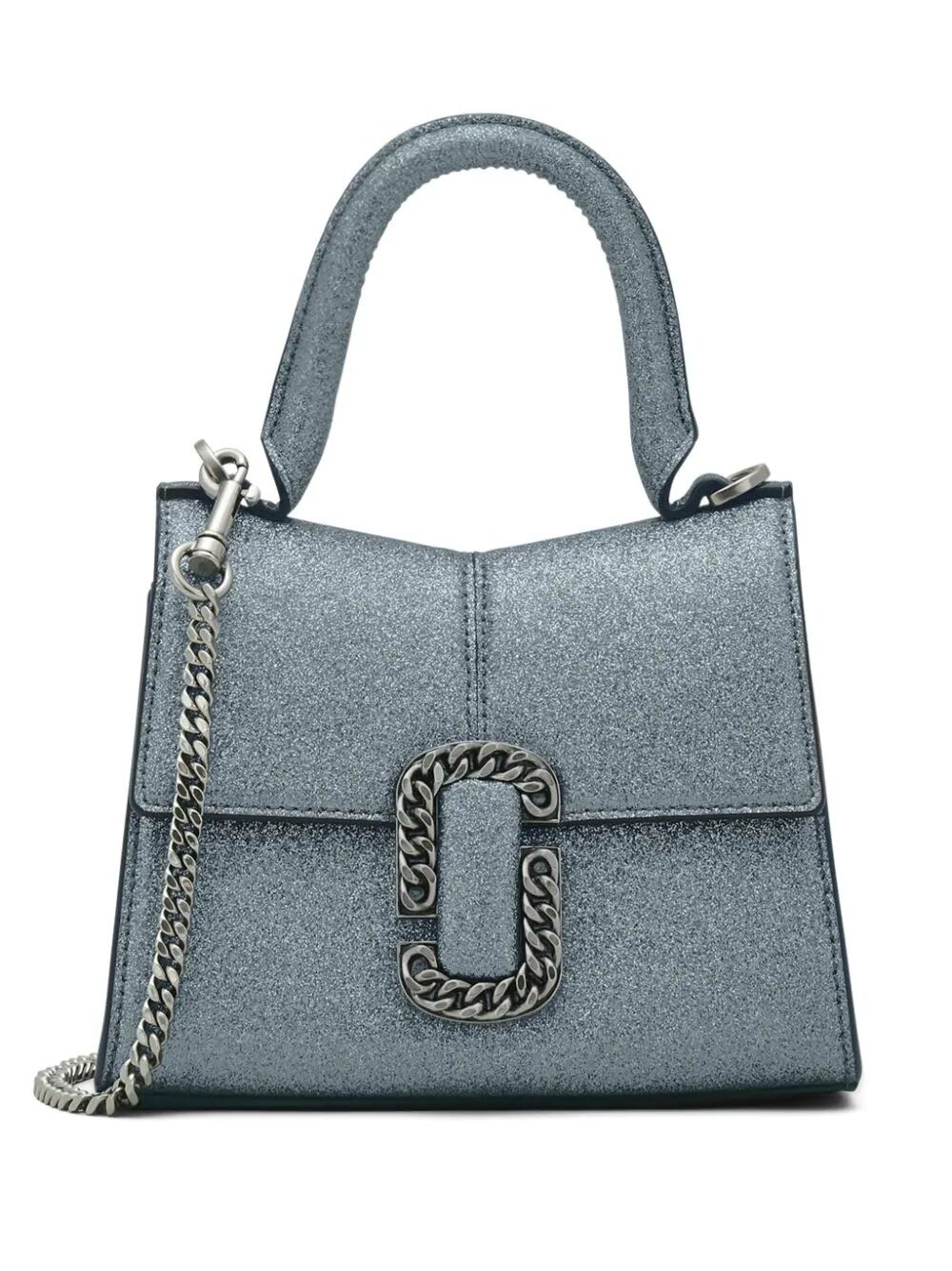 Marc Jacobs The Mini Top Handle In Silver