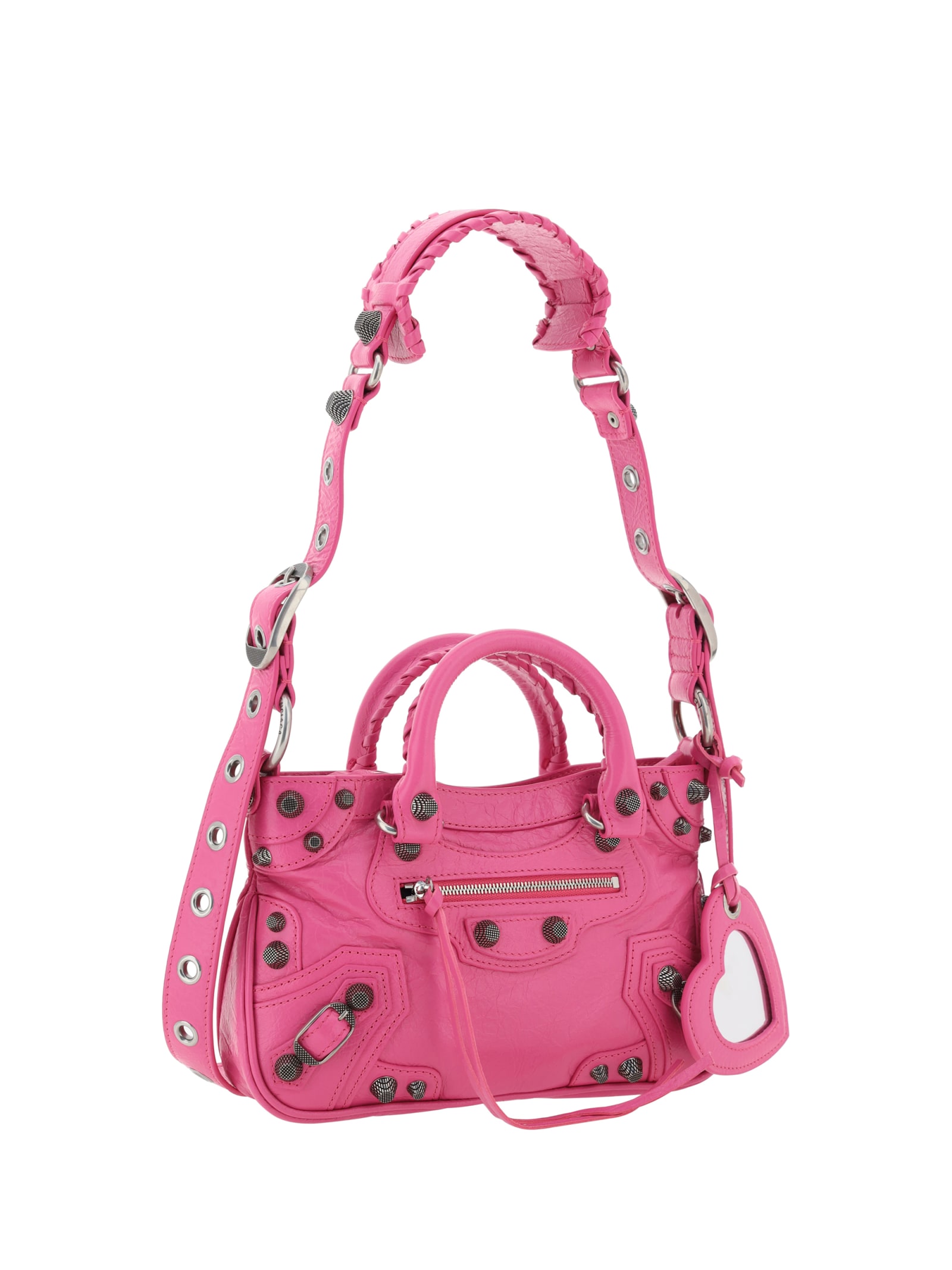 Shop Balenciaga Shoulder Bag In Fuchsia