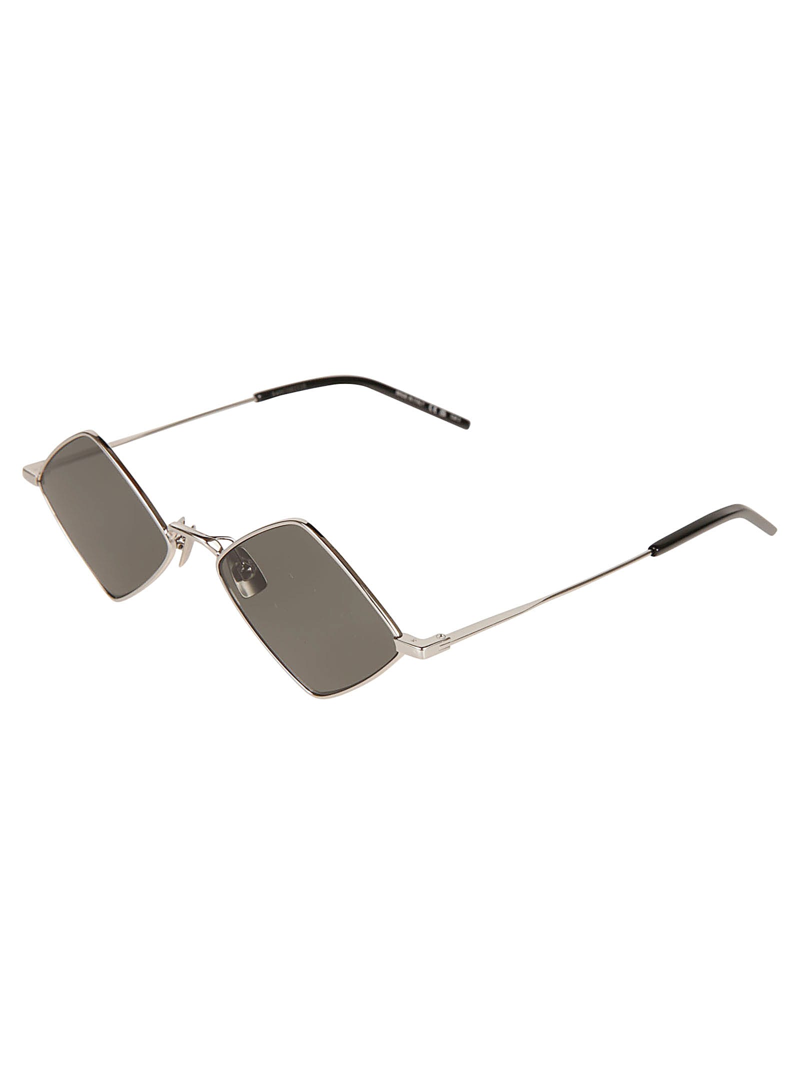 Shop Saint Laurent Sl 302 Lisa Sunglasses In Silver/grey