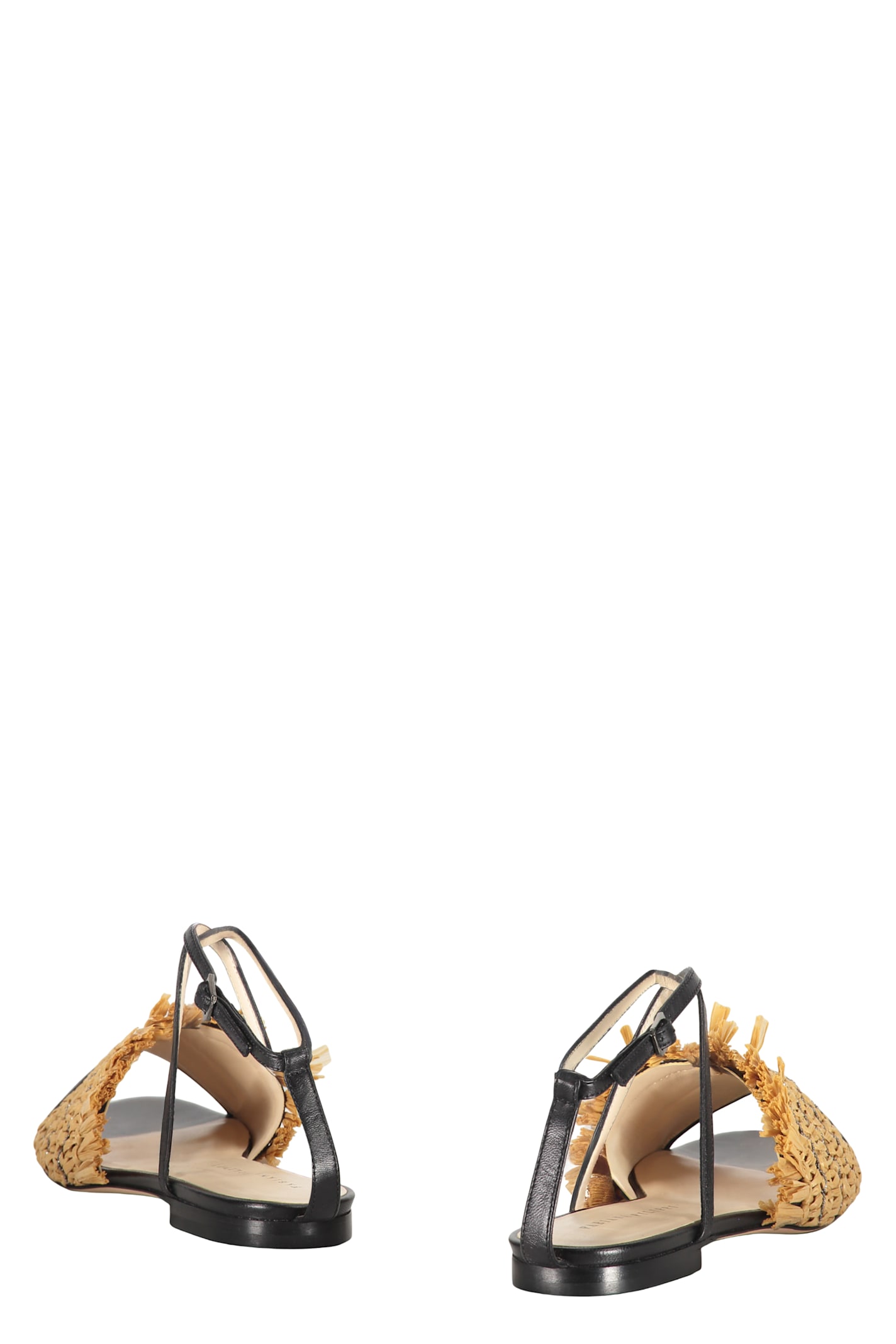 Fabiana Filippi Leather Sandals In Brown