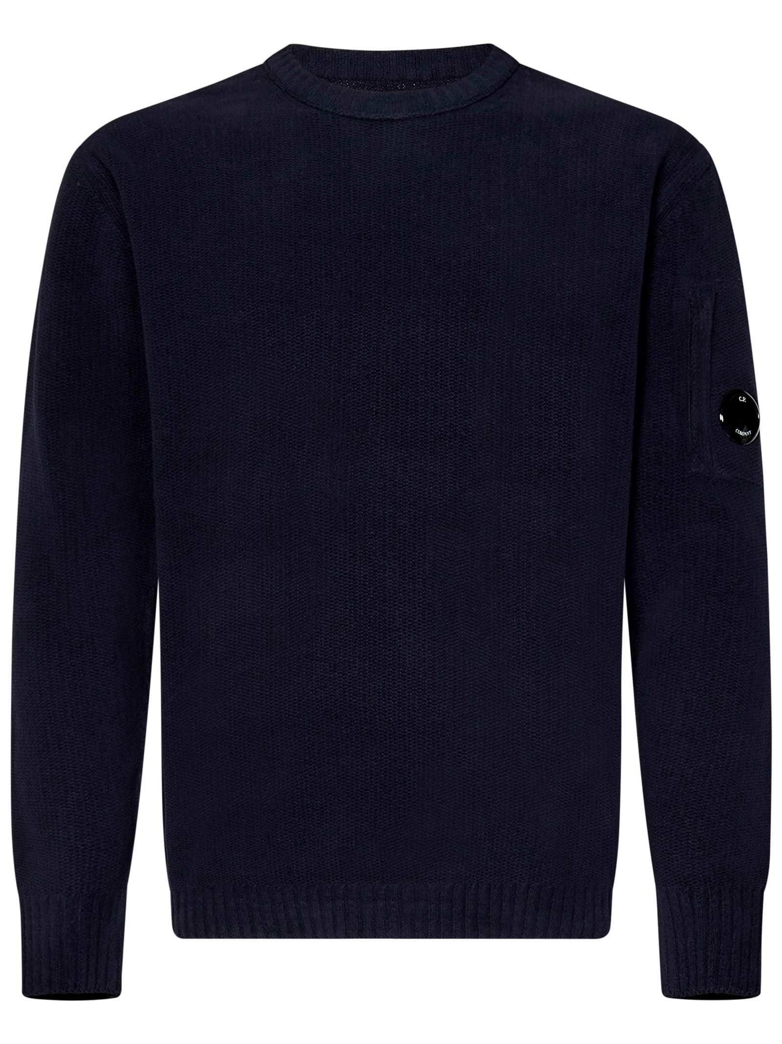 Shop C.p. Company Sweater In Blue